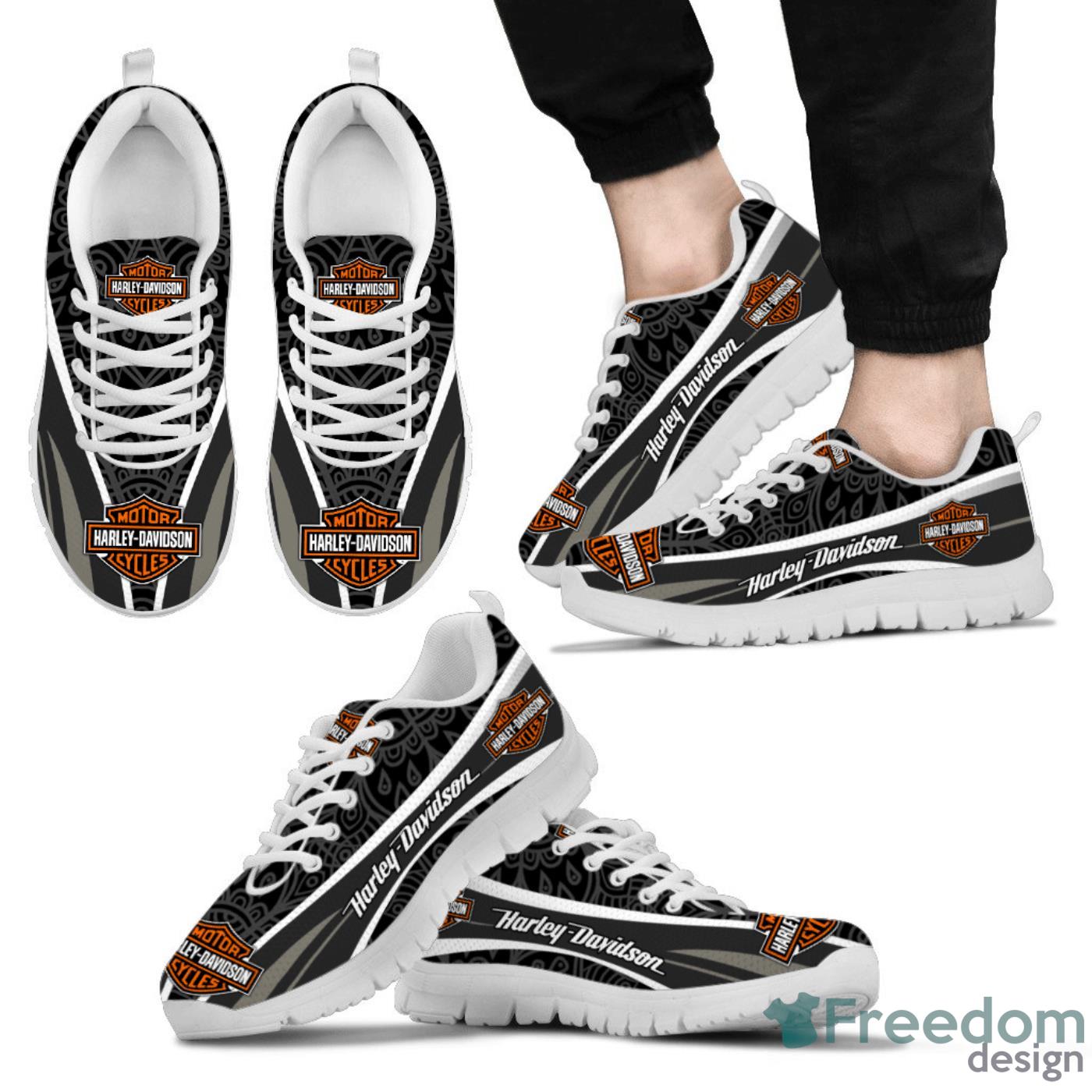 Harley Davidson Black Sneaker Shoes Product Photo 2
