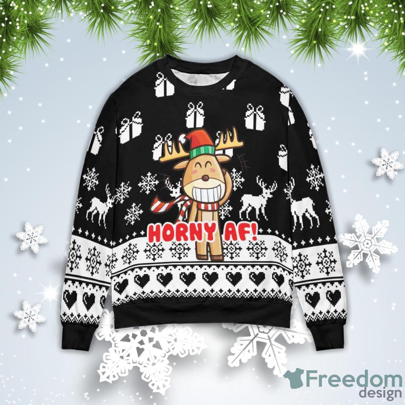 Carolina Panthers Christmas Reindeer Ugly Christmas Sweater For Fans -  Freedomdesign