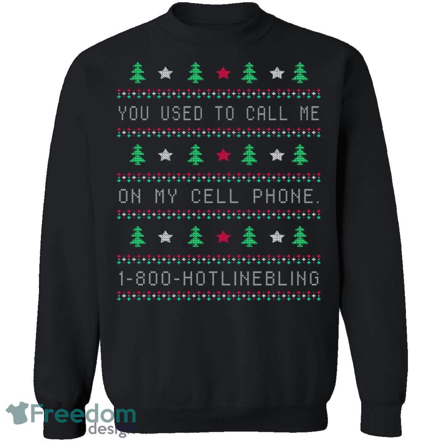 Hotlinebling Knitting Pattern Ugly Christmas Sweatshirt - hotlinebling-knitting-pattern-ugly-christmas-sweatshirt-2