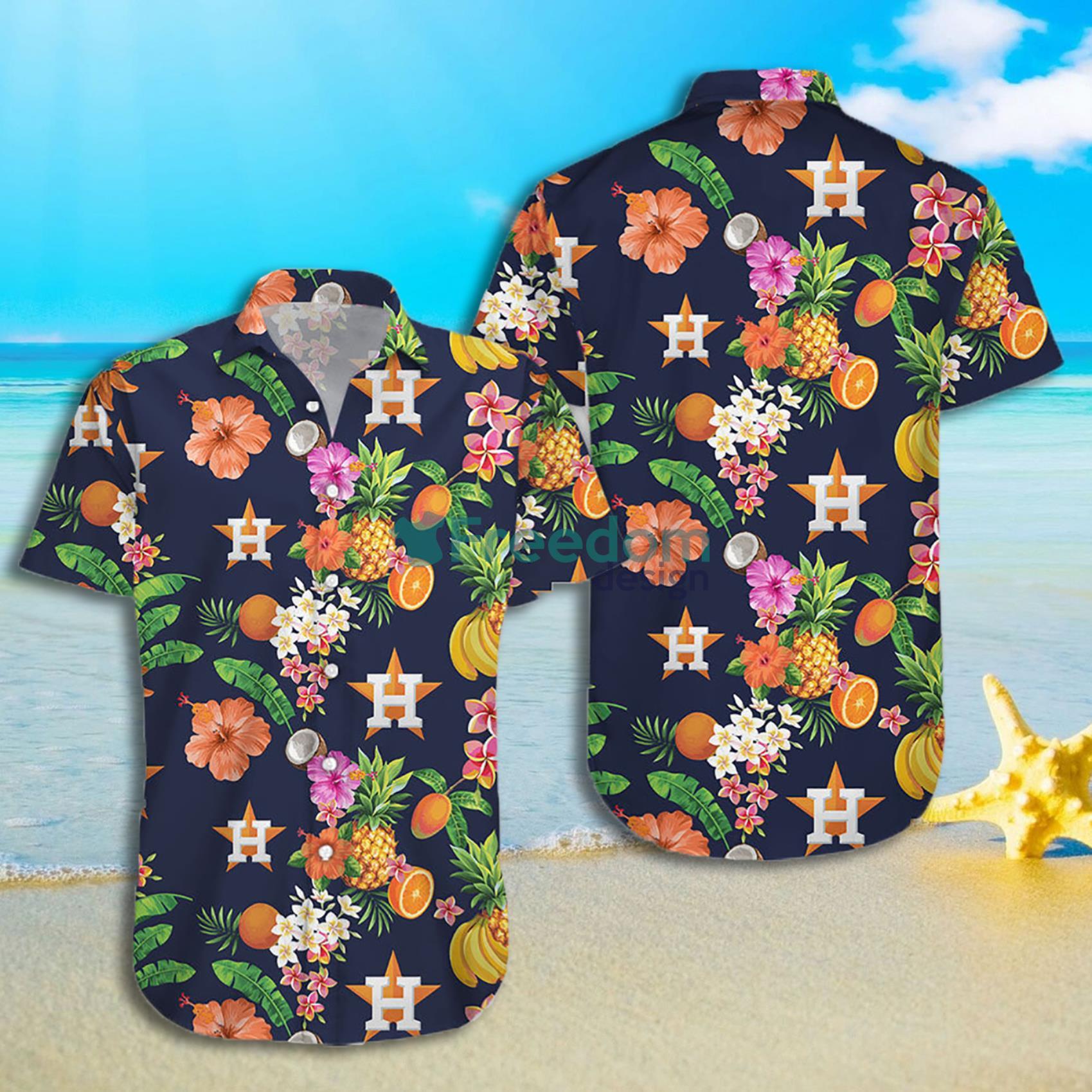 Houston Astros MLB Fruit Tropical Short Sleeves Hawaiian Shirt -  Freedomdesign