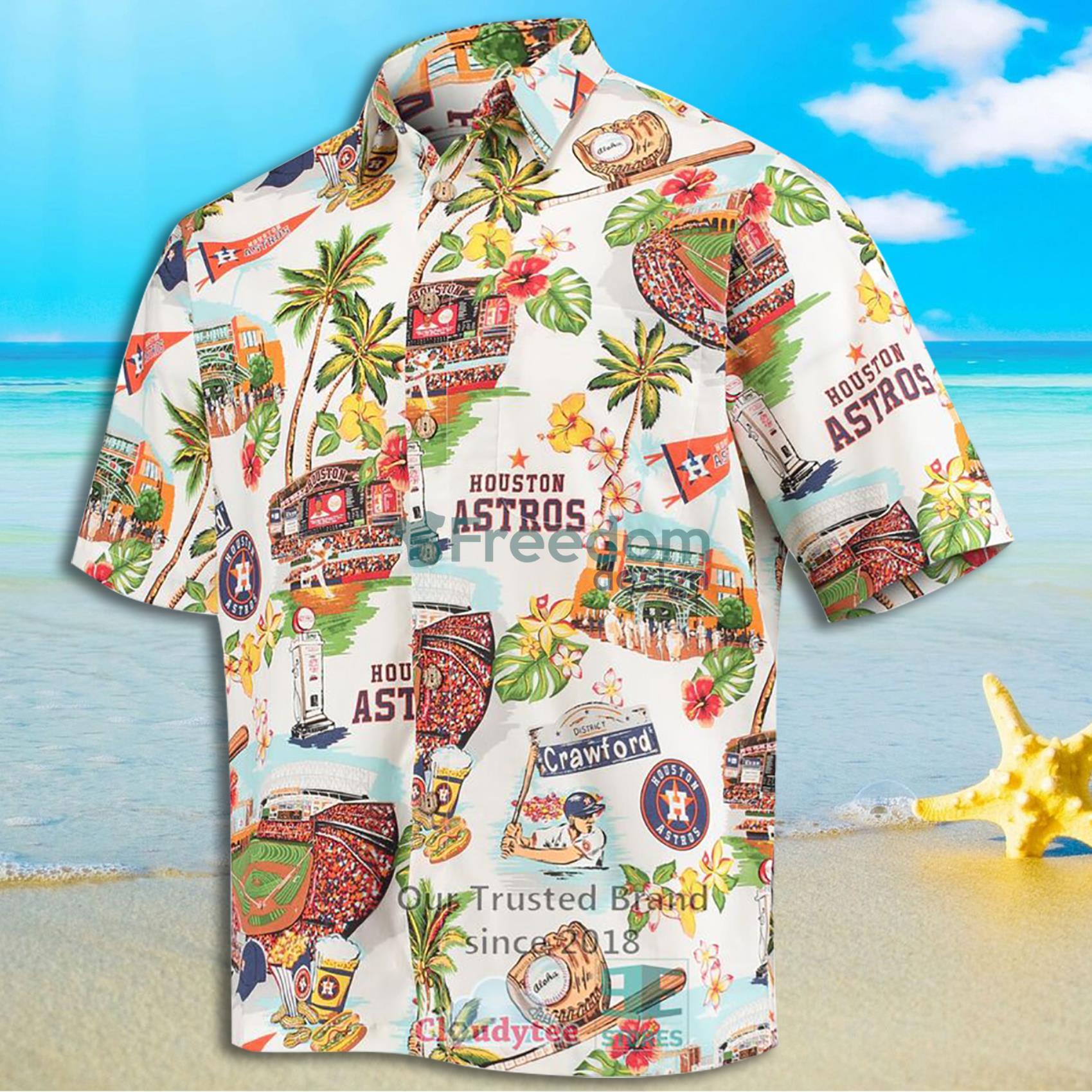 Houston Astros Reyn Spooner Scenic White Full Print Hawaiian Shirt -  Freedomdesign