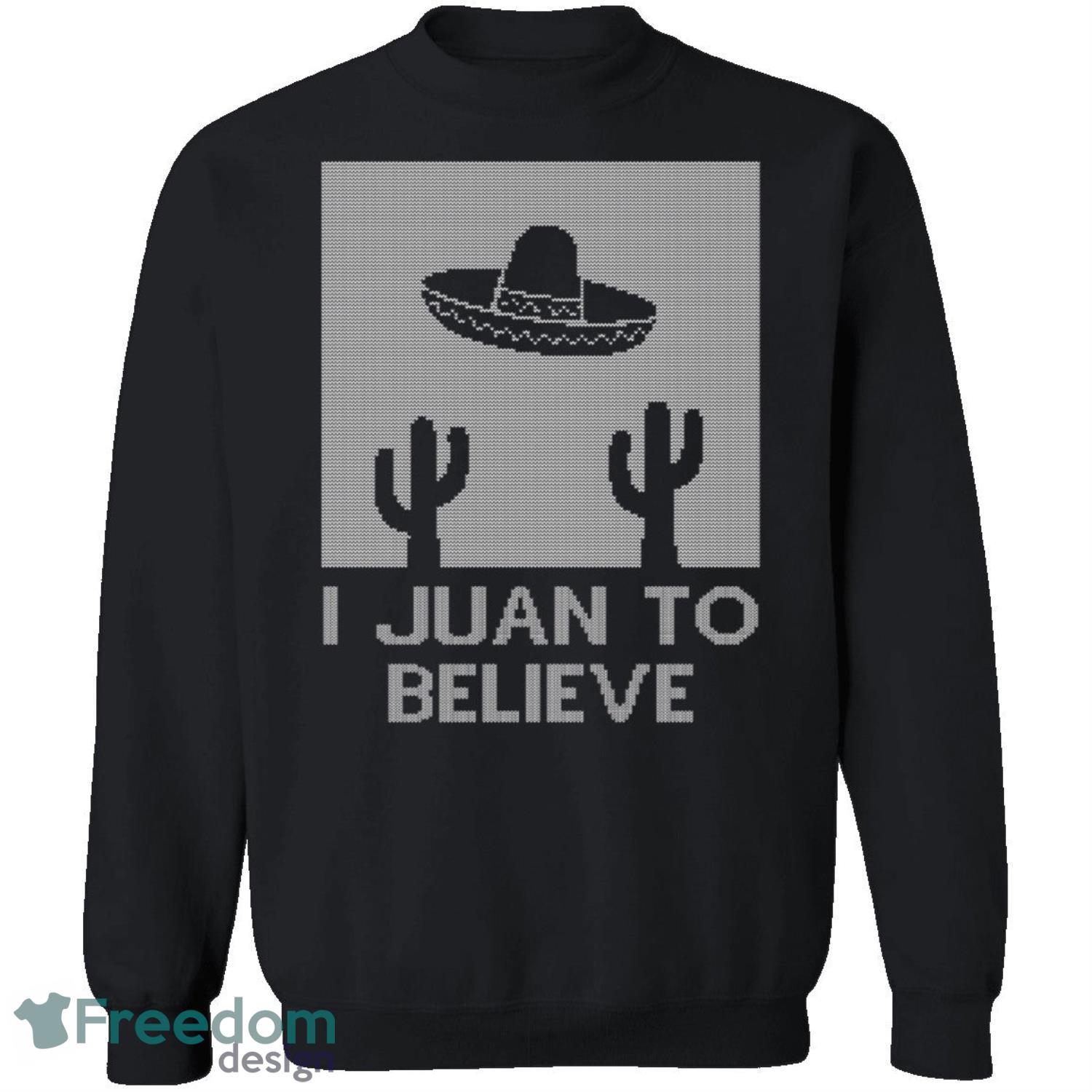 I Juan To Believe Knitting Pattern Ugly Christmas Sweatshirt - i-juan-to-believe-knitting-pattern-ugly-christmas-sweatshirt-1