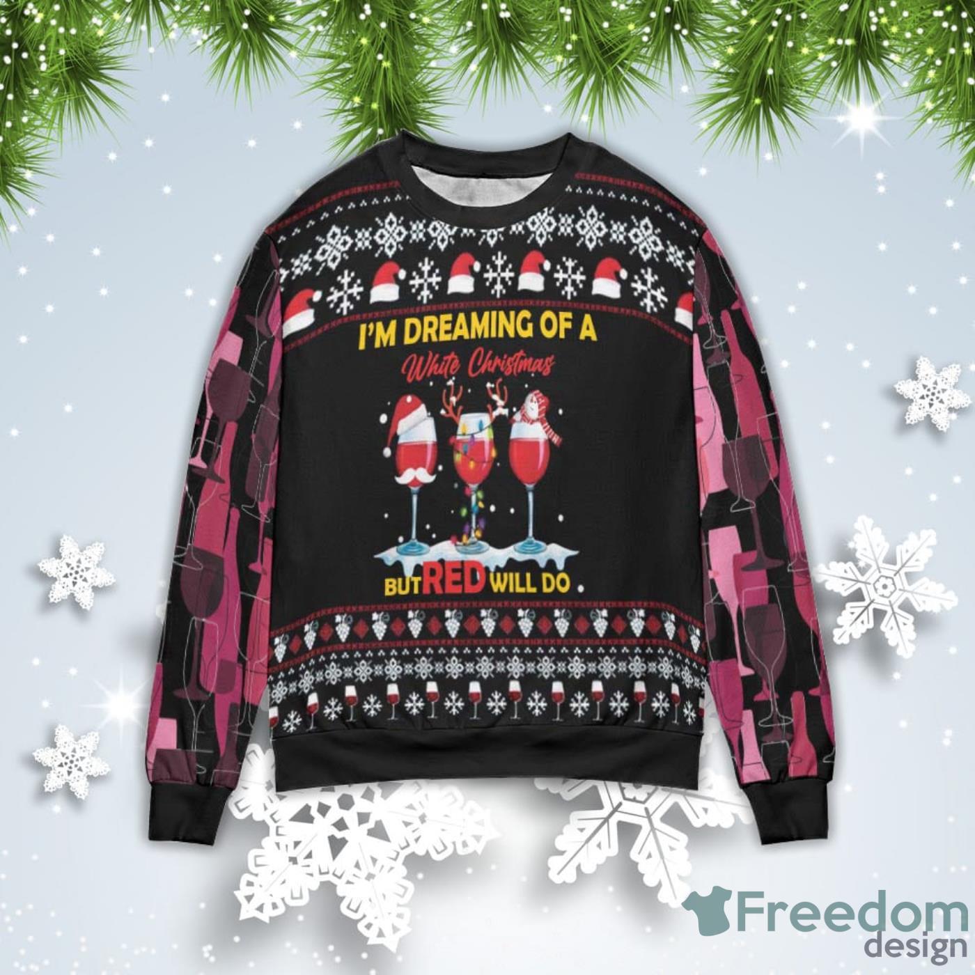 Carolina Panthers Fans Santa Claus Pattern Ugly Christmas Sweater Gift -  Freedomdesign