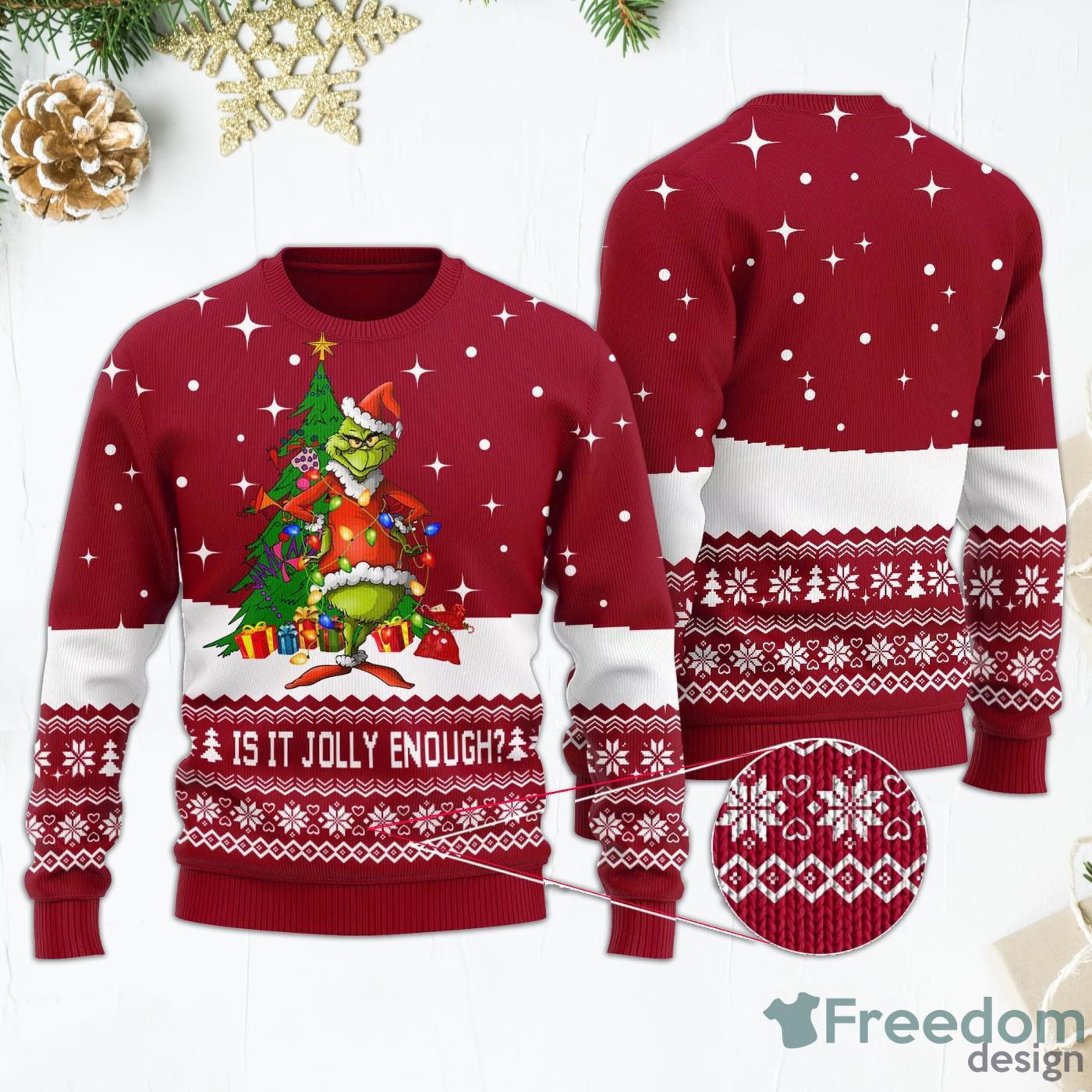 Las Vegas Raiders Christmas Pattern Ugly Christmas Sweater - Freedomdesign