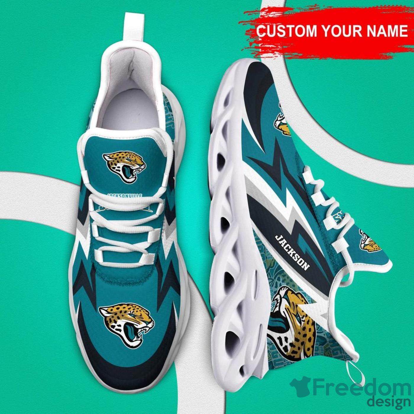 Jacksonville Jaguars Custom Name Sneakers Max Soul Shoes Sport Shoes For  Men And Women - Freedomdesign