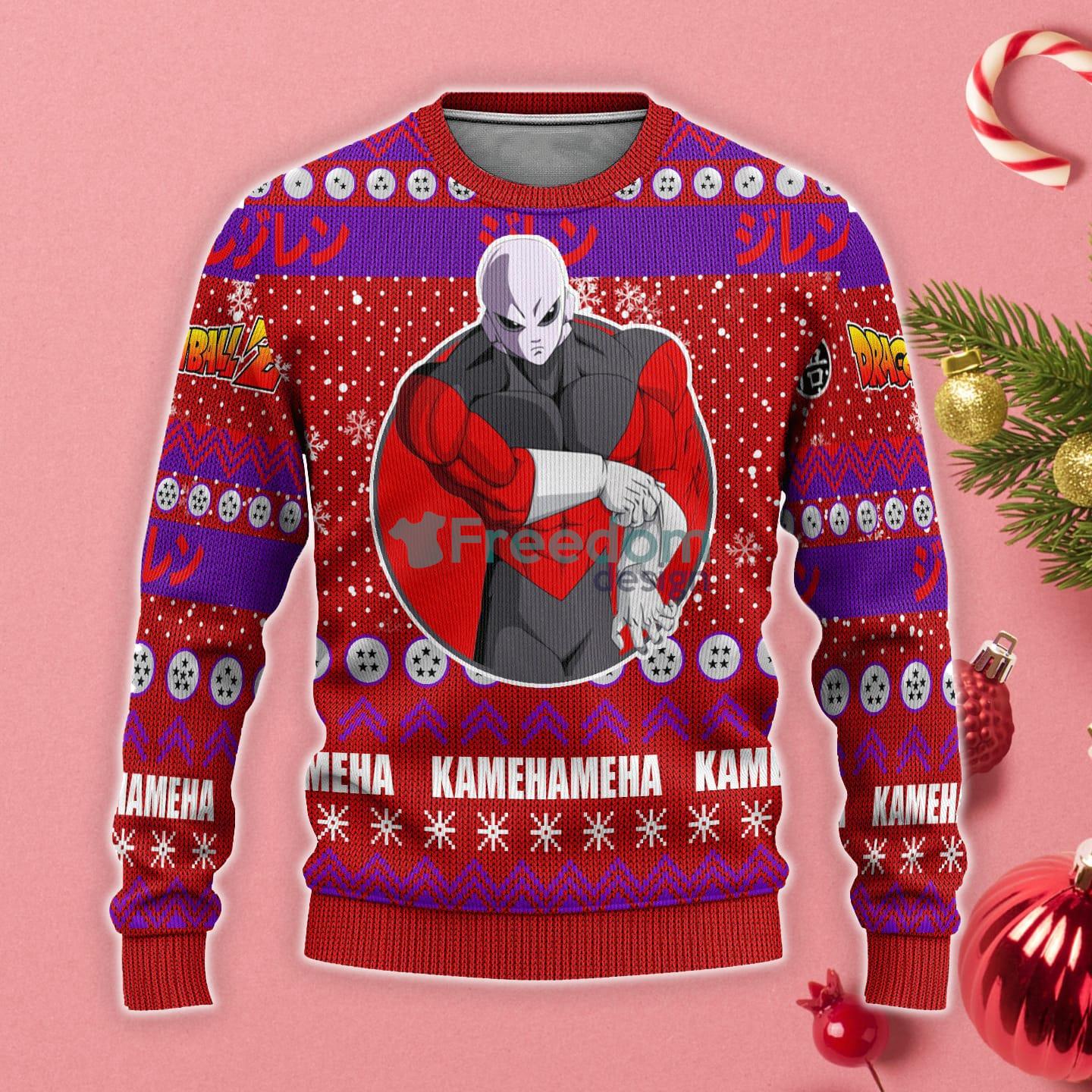 Jiren Anime Christmas Gift Ugly Christmas Sweater Dragon Ball Z Product Photo 1 Jiren Anime Christmas Gift Ugly Christmas Sweater Dragon Ball Z Product Photo 1