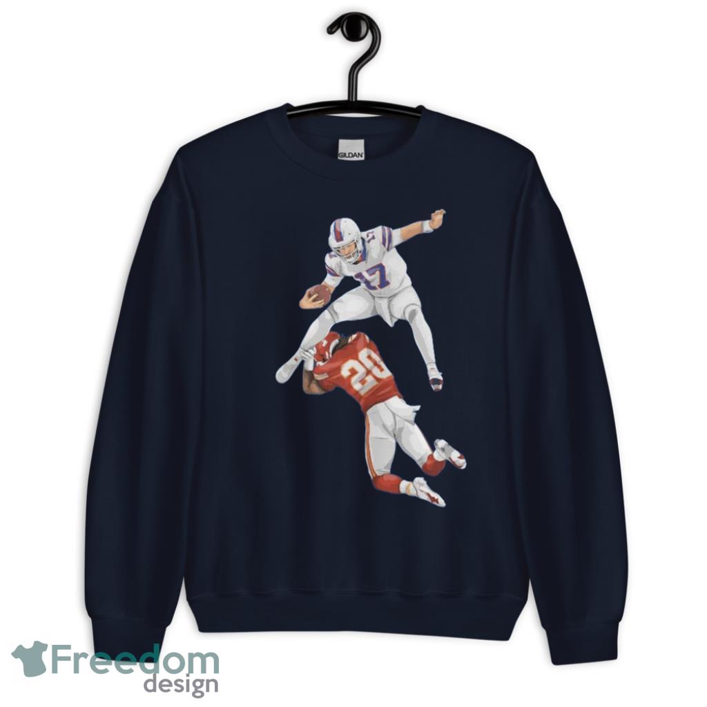 Buffalo Bills Josh Allen 17 Blue Ugly Christmas All Over Print Sweater