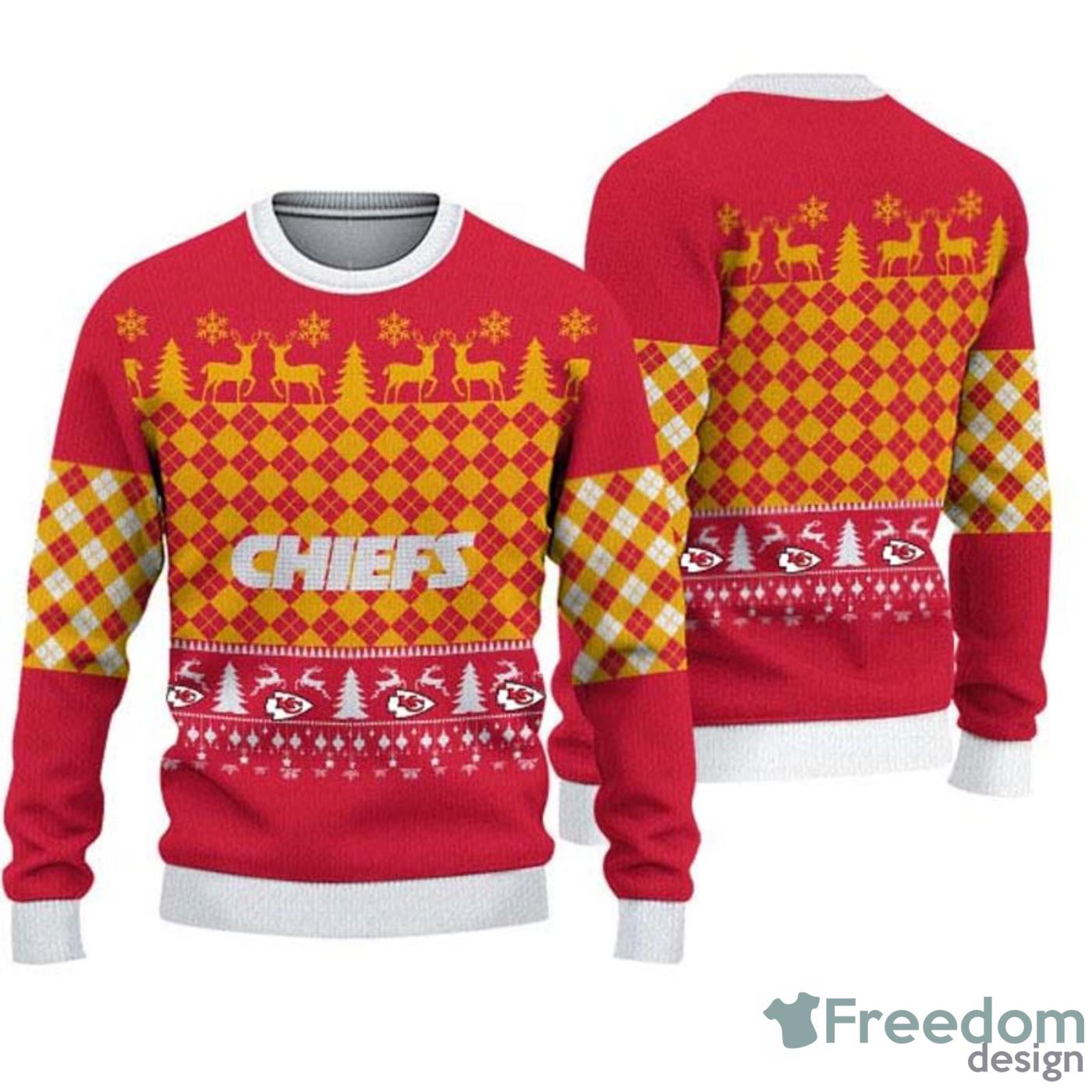 Kansas City Chiefs Check Christmas Gift Ugly Christmas Sweater