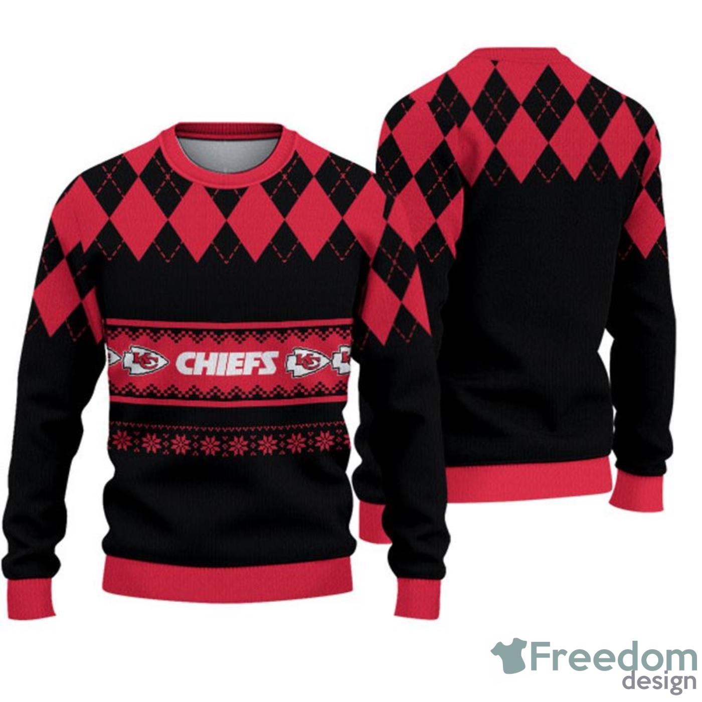 Kansas City Chiefs Ugly Red Sweater (Sweater Size: Small)