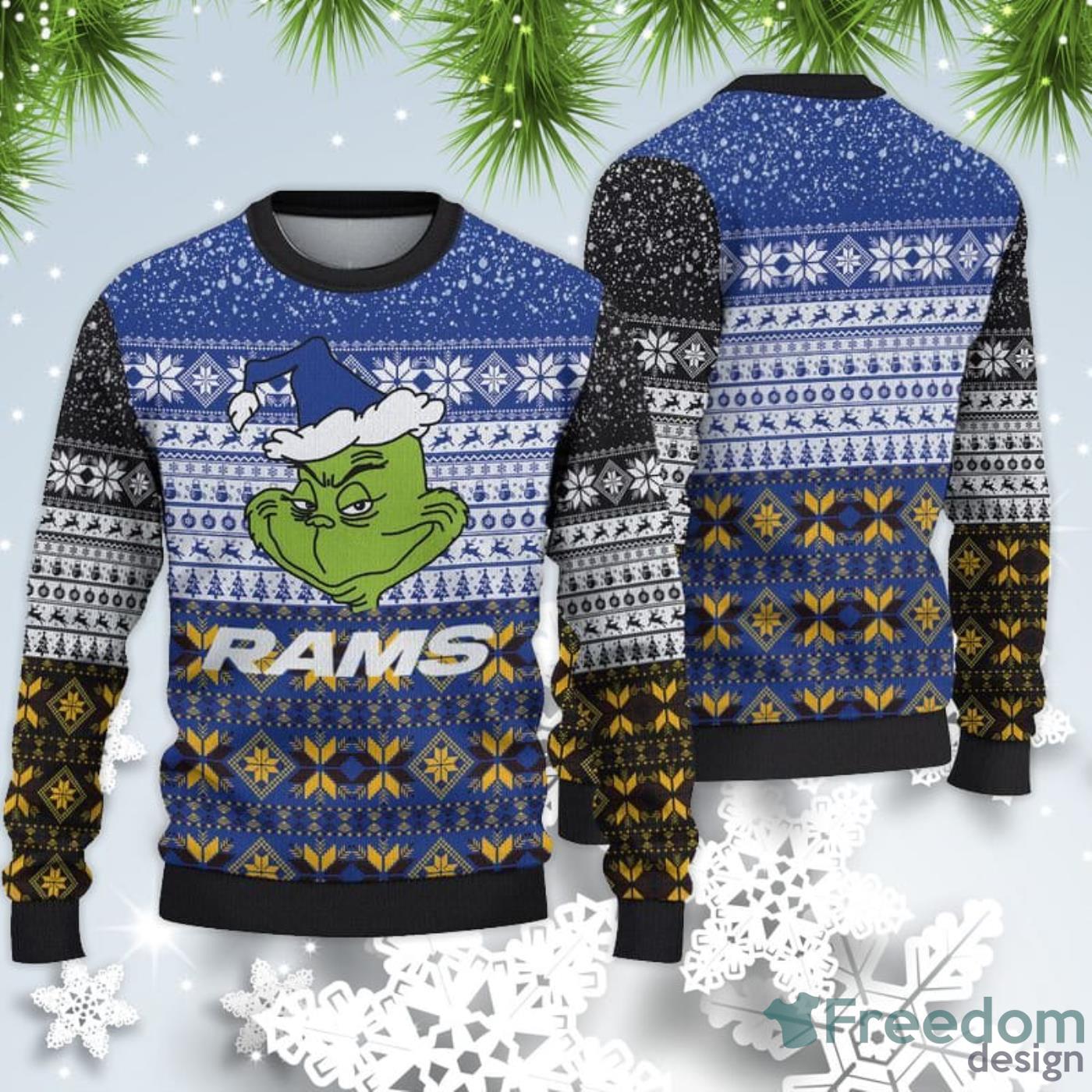 Los Angeles Rams Christmas Grinch Sweater For Fans - Freedomdesign