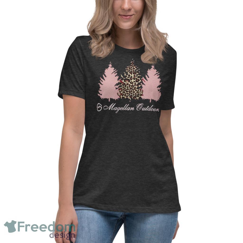 Magellan Outdoors Pine Trees Merry Christmas Shirt - Womens Relaxed Short Sleeve Jersey Tee-1 Magellan Outdoors Pine Trees Merry Christmas Shirt - Womens Relaxed Short Sleeve Jersey Tee-1