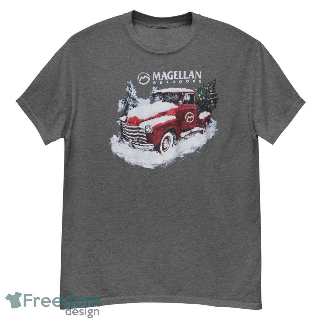 Magellan Outdoors Red Truck And Christmas Tree Shirt - G500 Men’s Classic T-Shirt-1