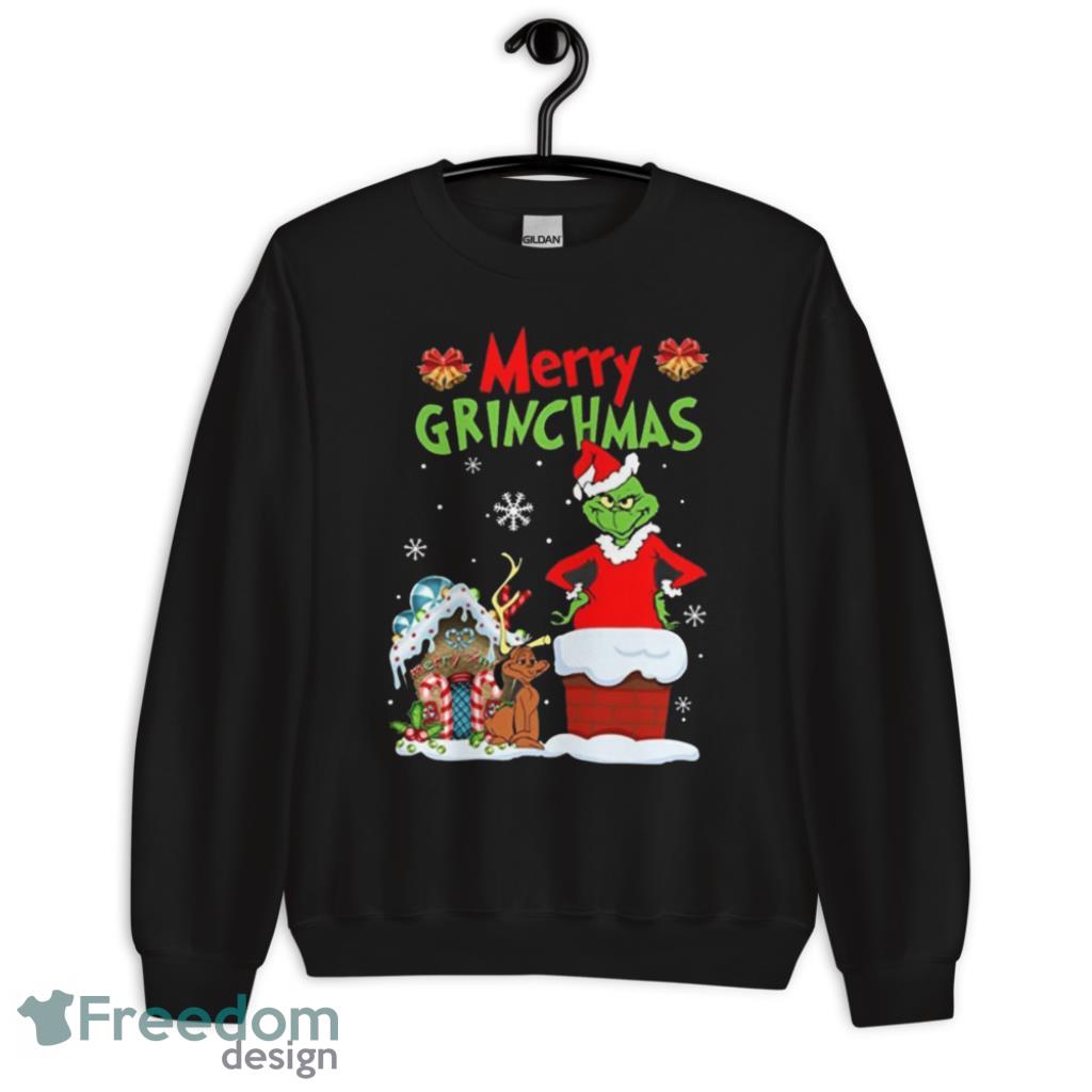 Merry Grinchmas Grinch Funny Crhistmas T-Shirt - 1Unisex Crewneck Sweatshirt