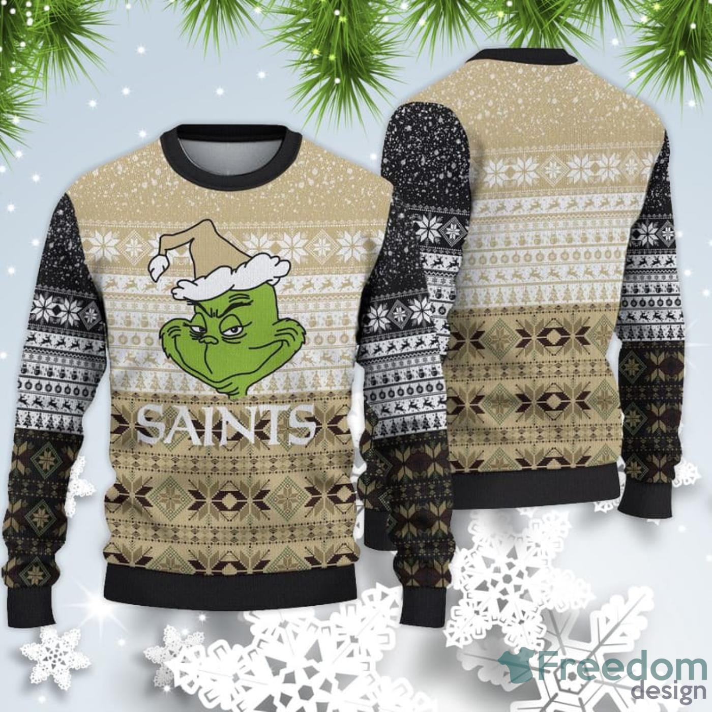 New Orleans Saints Fans Grch Ugly Christmas Sweater Gift - Freedomdesign