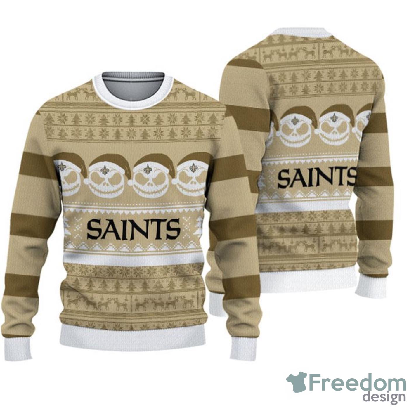 New Orleans Saints All Over Print Christmas Gift Ugly Christmas Sweater