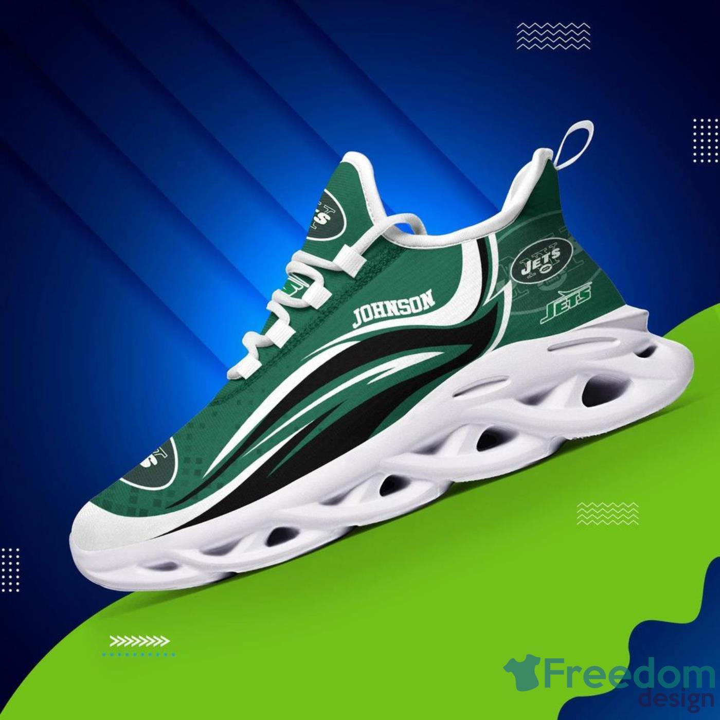 New York Jets NFL Clunky Max Soul Shoes Custom Name Unique Gift For Fans -  Freedomdesign