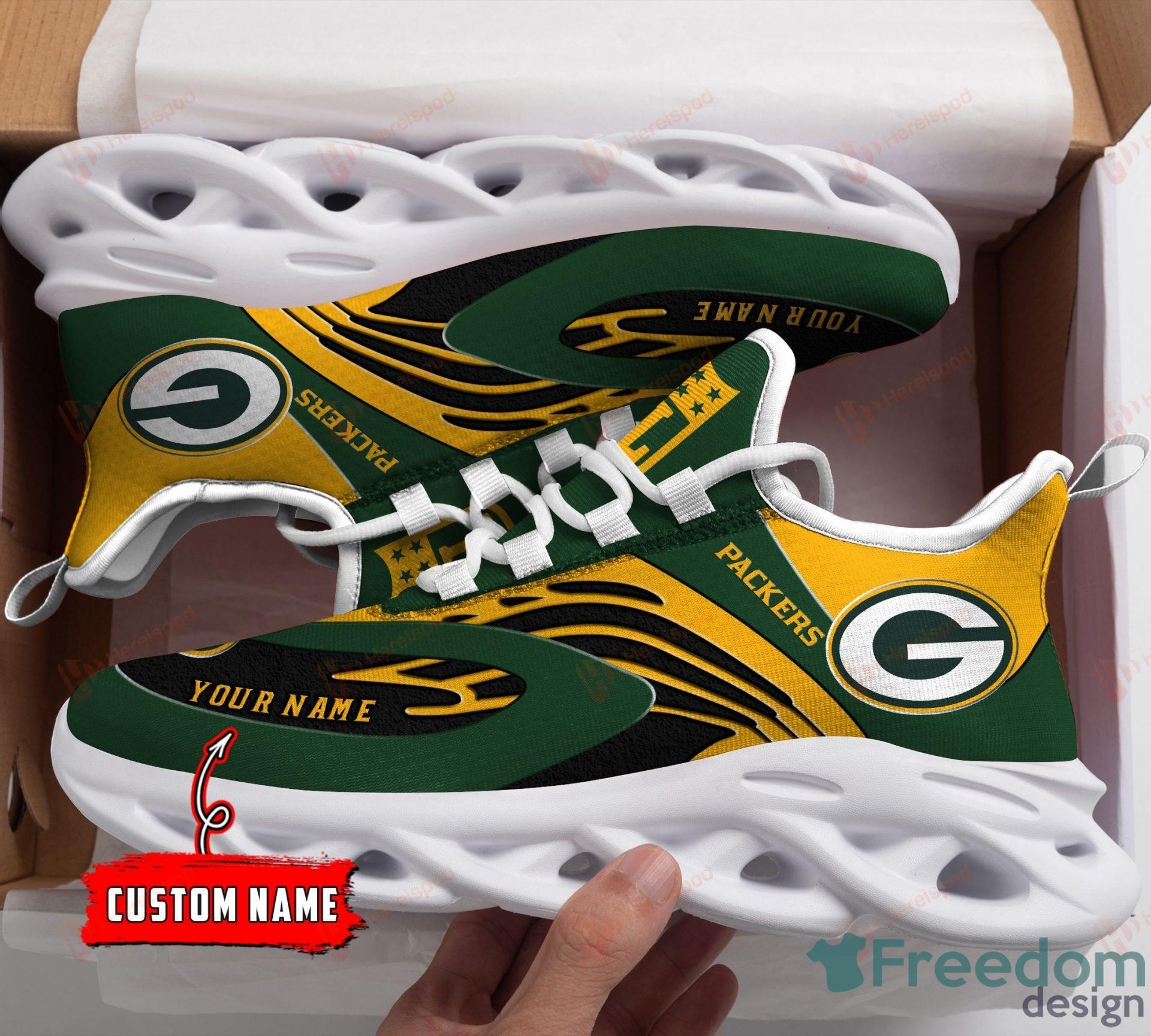 Green Bay Packers NFL Running Shoes Max Soul Shoes - Freedomdesign