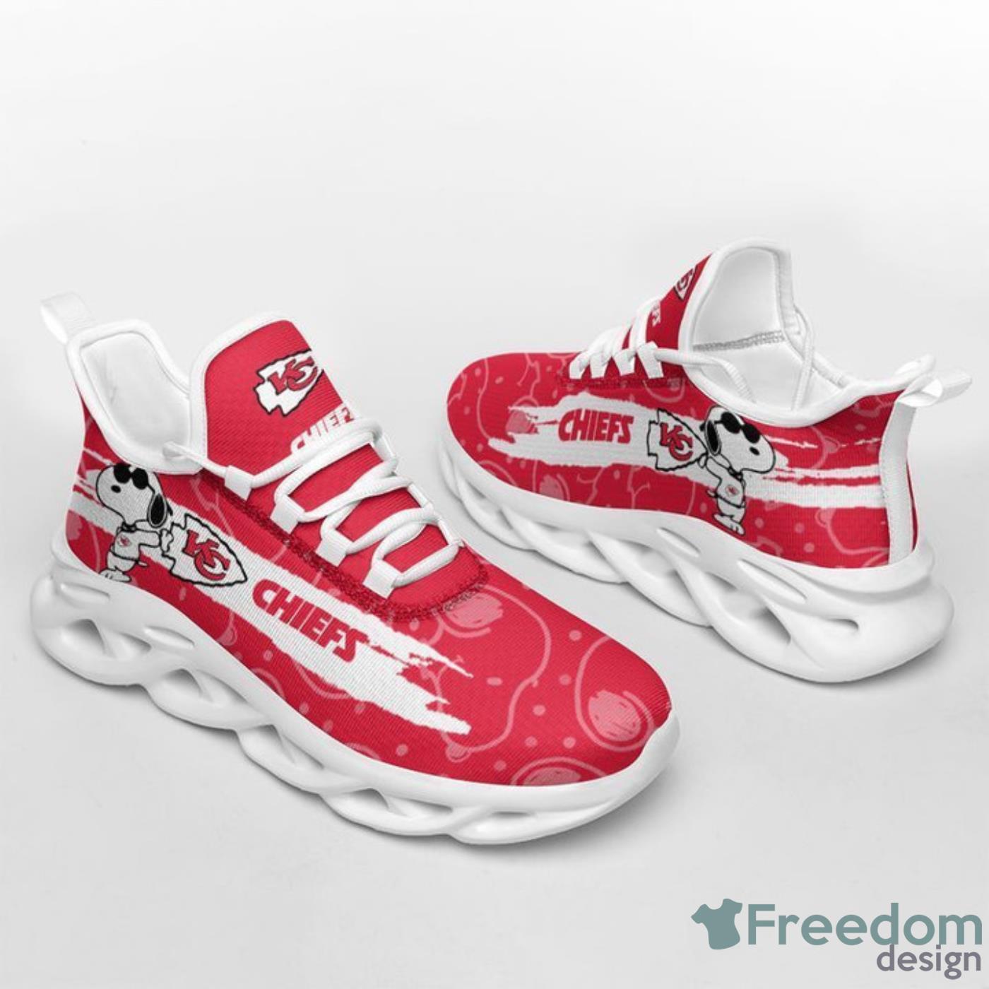 NFL Kansas City Chiefs Red White Max Soul Shoes Gift For Fans Sport