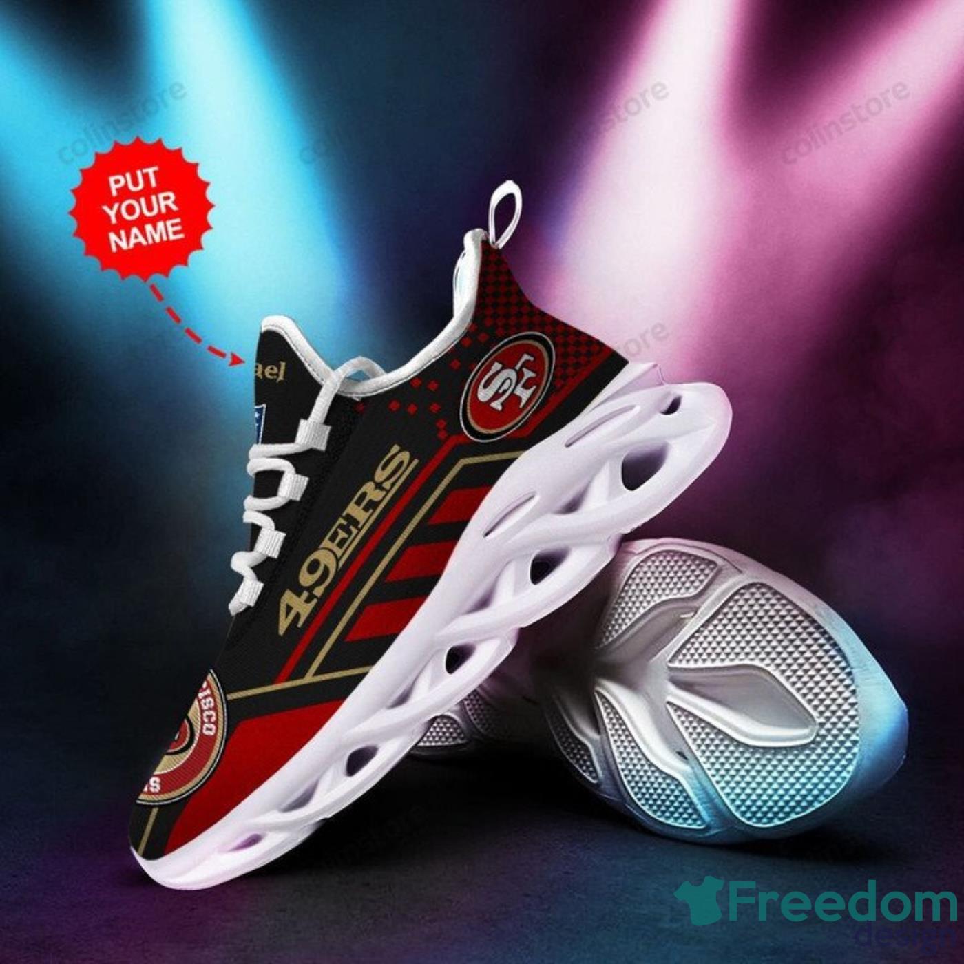 Boston Red Sox Striped Custom Name Max Soul Sneaker Running Shoes