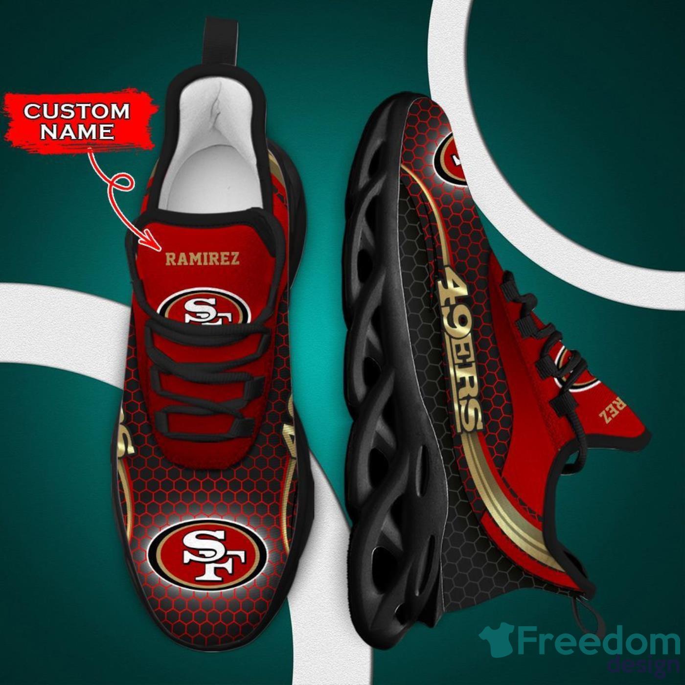 San Francisco 49ers NFL Clunky Max Soul Shoes Custom Name Unique Gift For  Fans - Freedomdesign