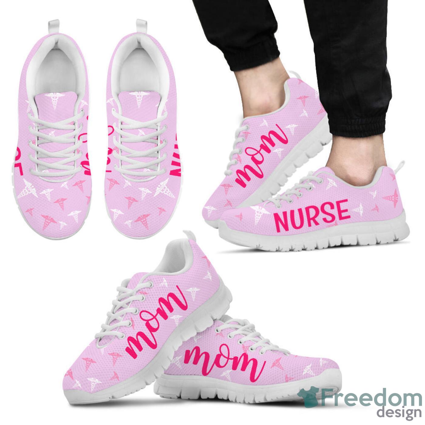 Nurse Mom Pink Sneaker Shoes Gift For Mom Product Photo 1