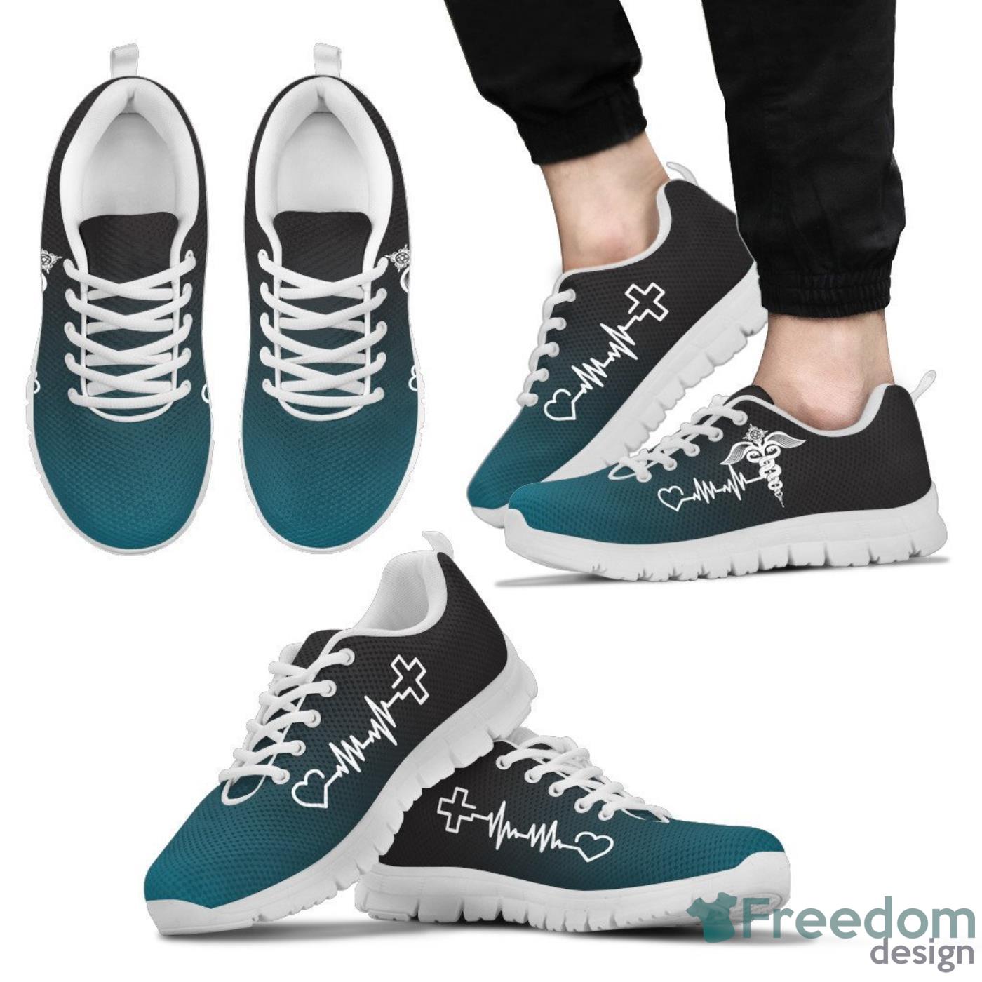 Nurse Pattern White And Sneakers For Men And Women Product Photo 2