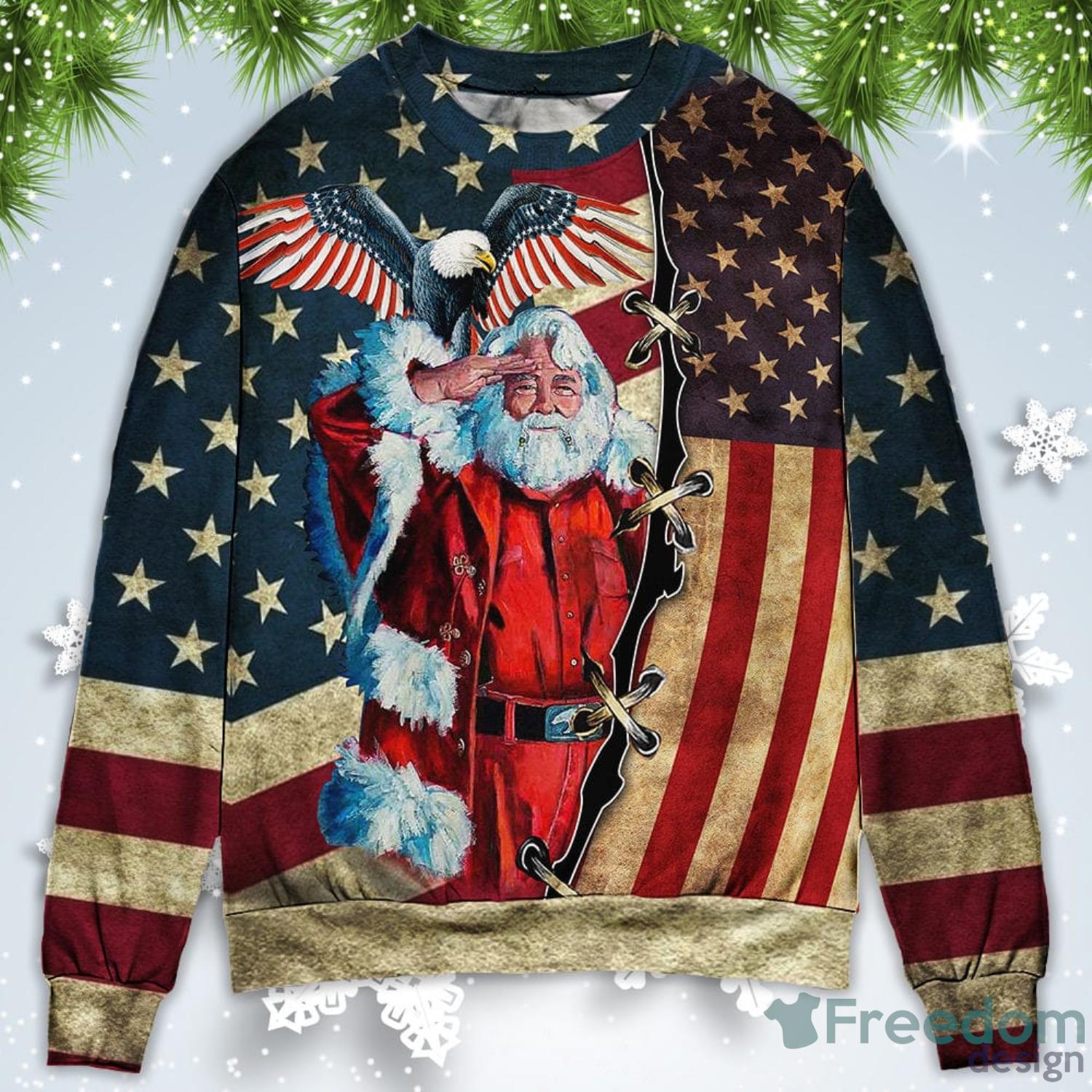 patriotic christmas sweater