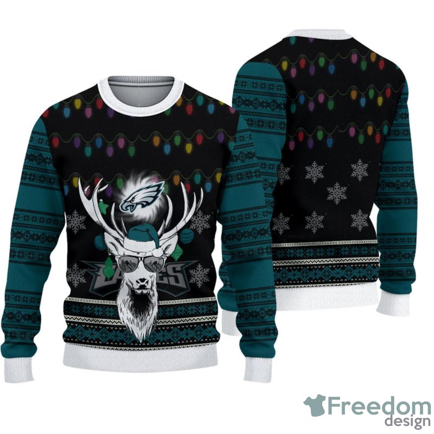 Philadelphia Eagles Fans Gingerbread Man Ugly Christmas Sweater