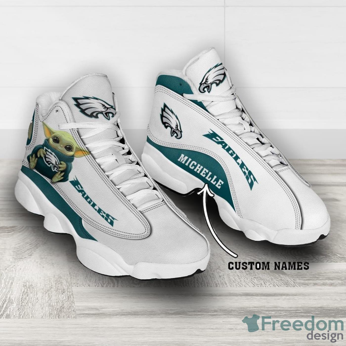 Philadelphia Eagles Air Jordan 13 Shoes For Fans - Banantees