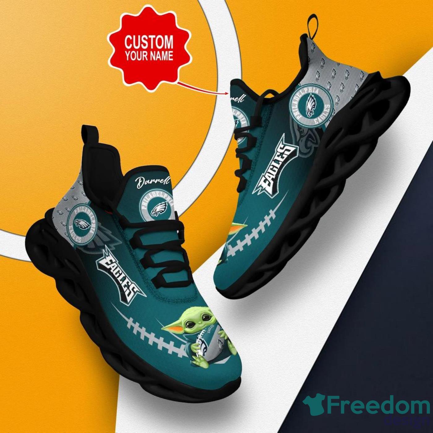 Philadelphia Eagles Sneakers Shoes For Fans - Freedomdesign