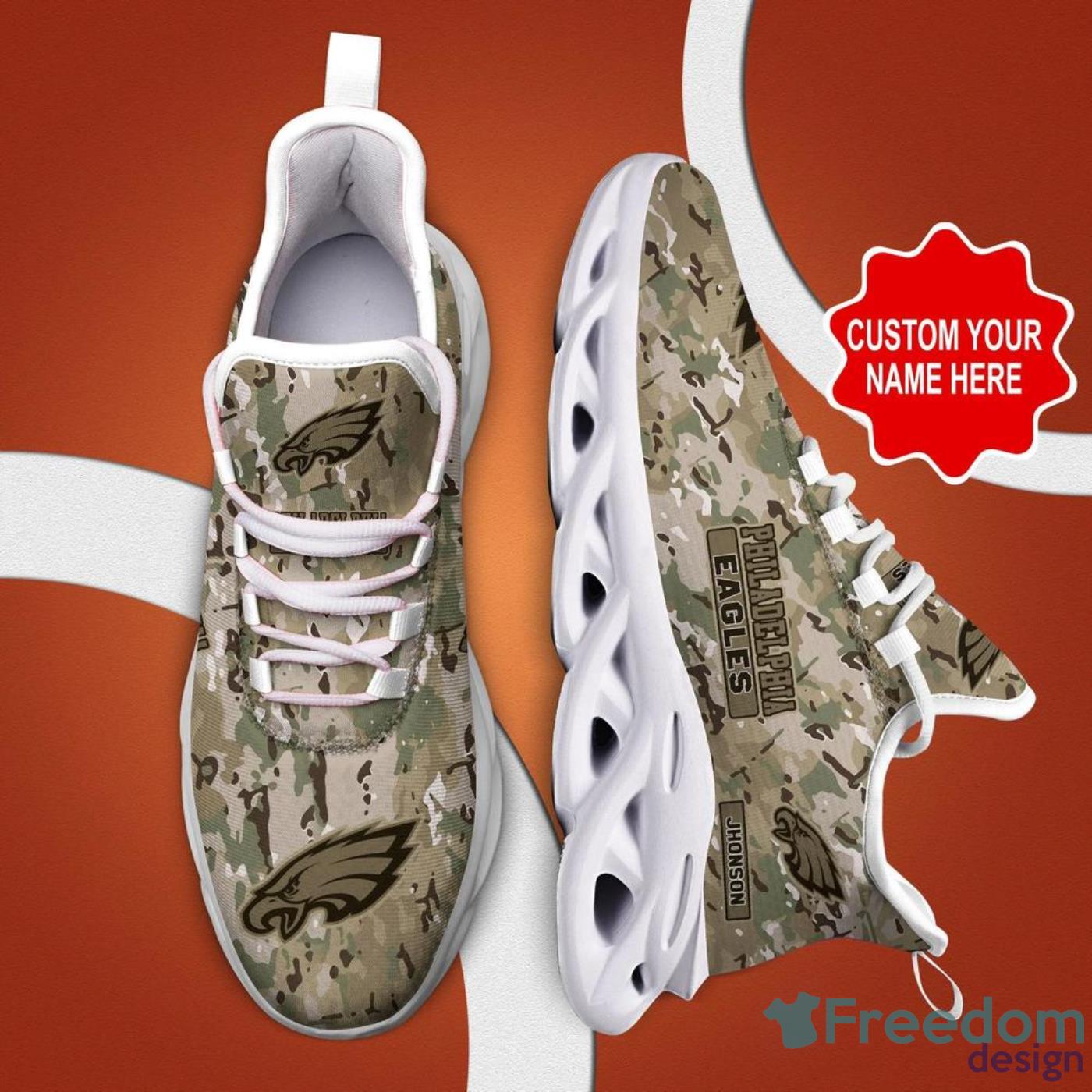 Arizona Cardinals NFL Personalized Name Camo Max Soul Sneaker