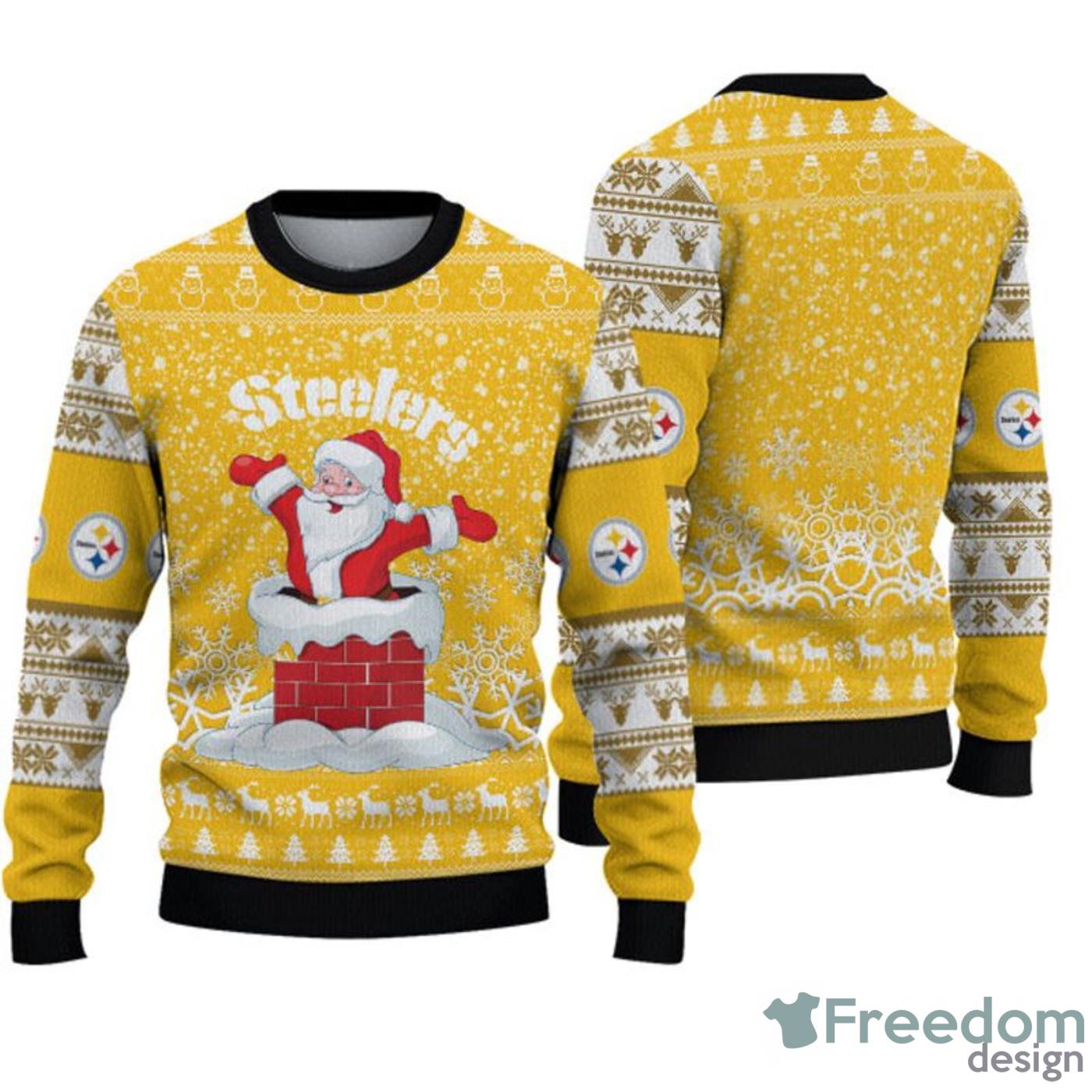 Pittsburgh Steelers Fans Reindeers Pattern Ugly Christmas Sweater Gift -  Freedomdesign