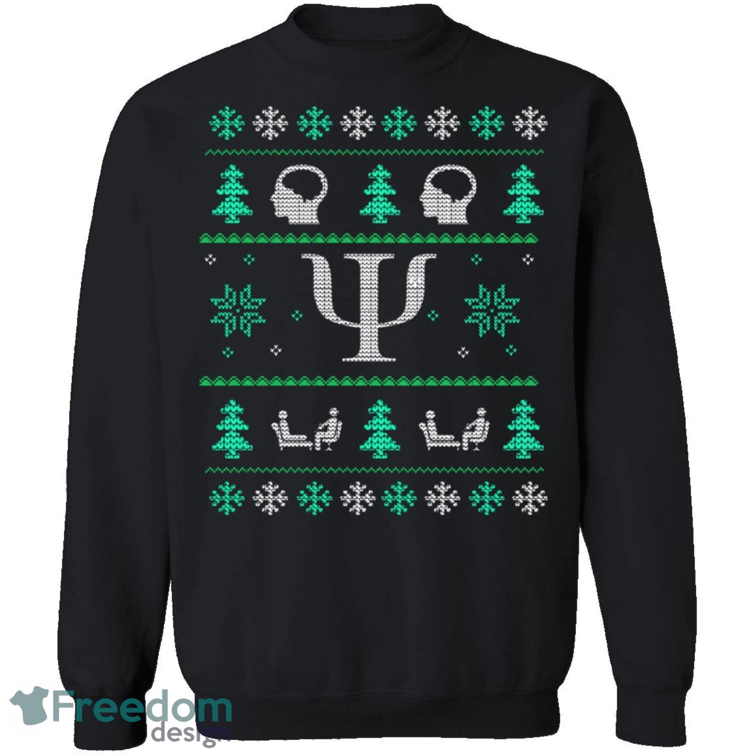 Psychologist Knitting Pattern Ugly Christmas Sweatshirt - psychologist-knitting-pattern-ugly-christmas-sweatshirt-2