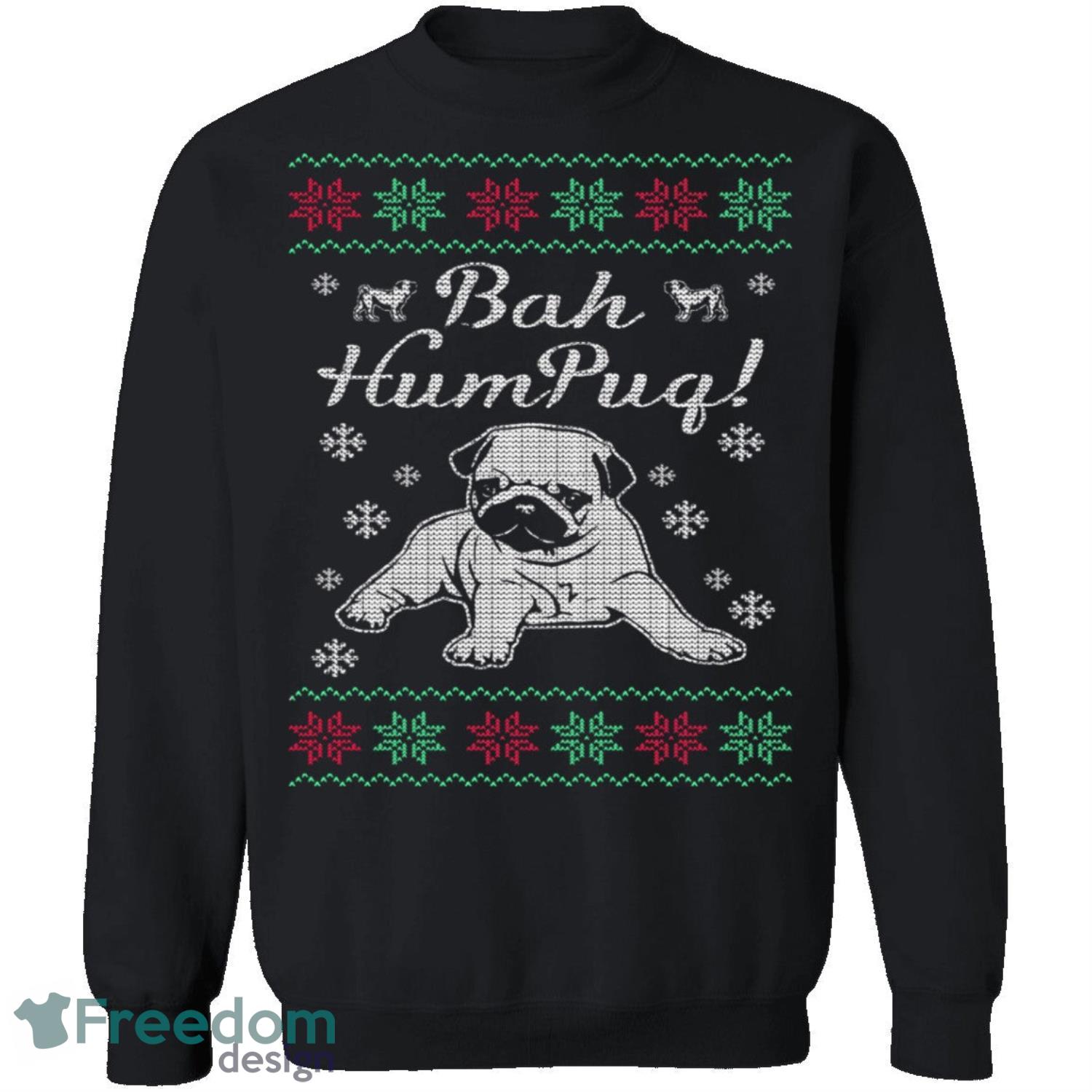 Pug Knitting Pattern Ugly Christmas Sweatshirt - pug-knitting-pattern-ugly-christmas-sweatshirt-2