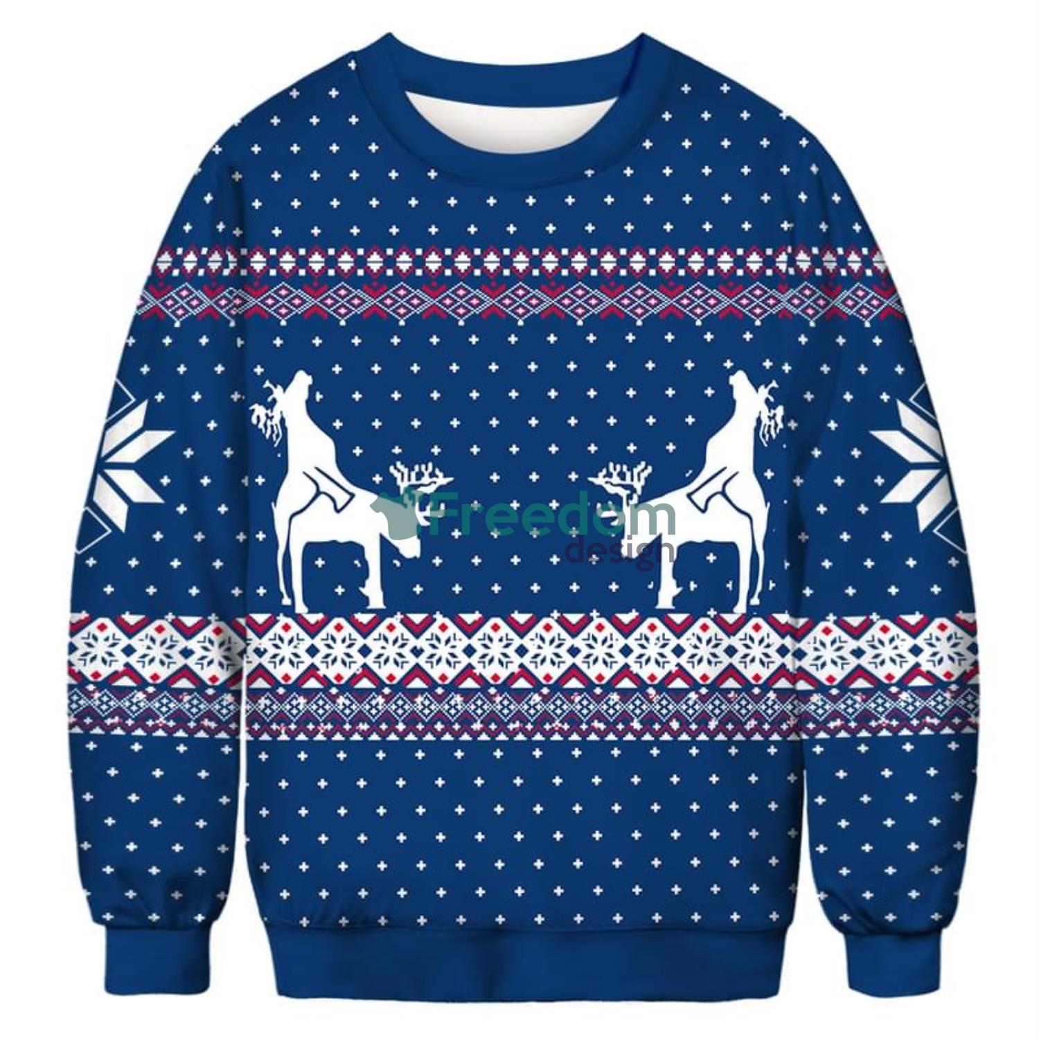 Dallas Cowboys Christmas Reindeer Ugly Christmas Sweater - Freedomdesign