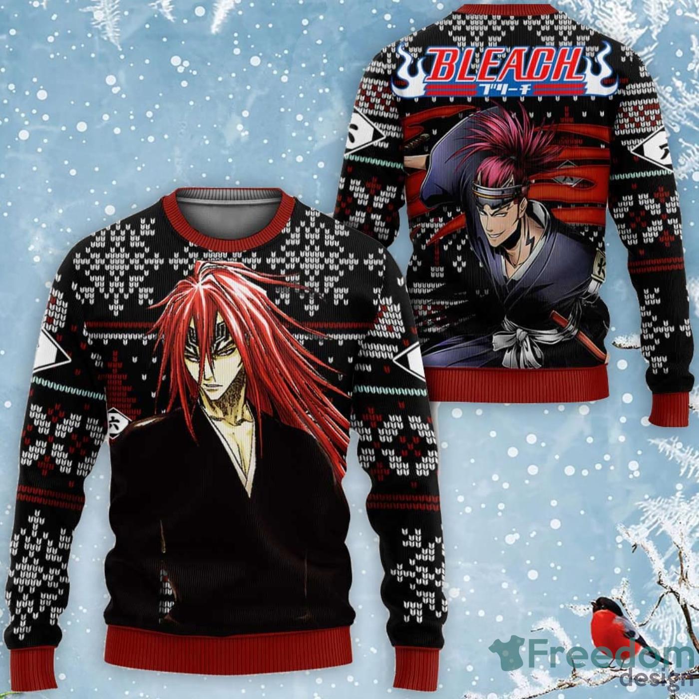 bleach ugly christmas sweater