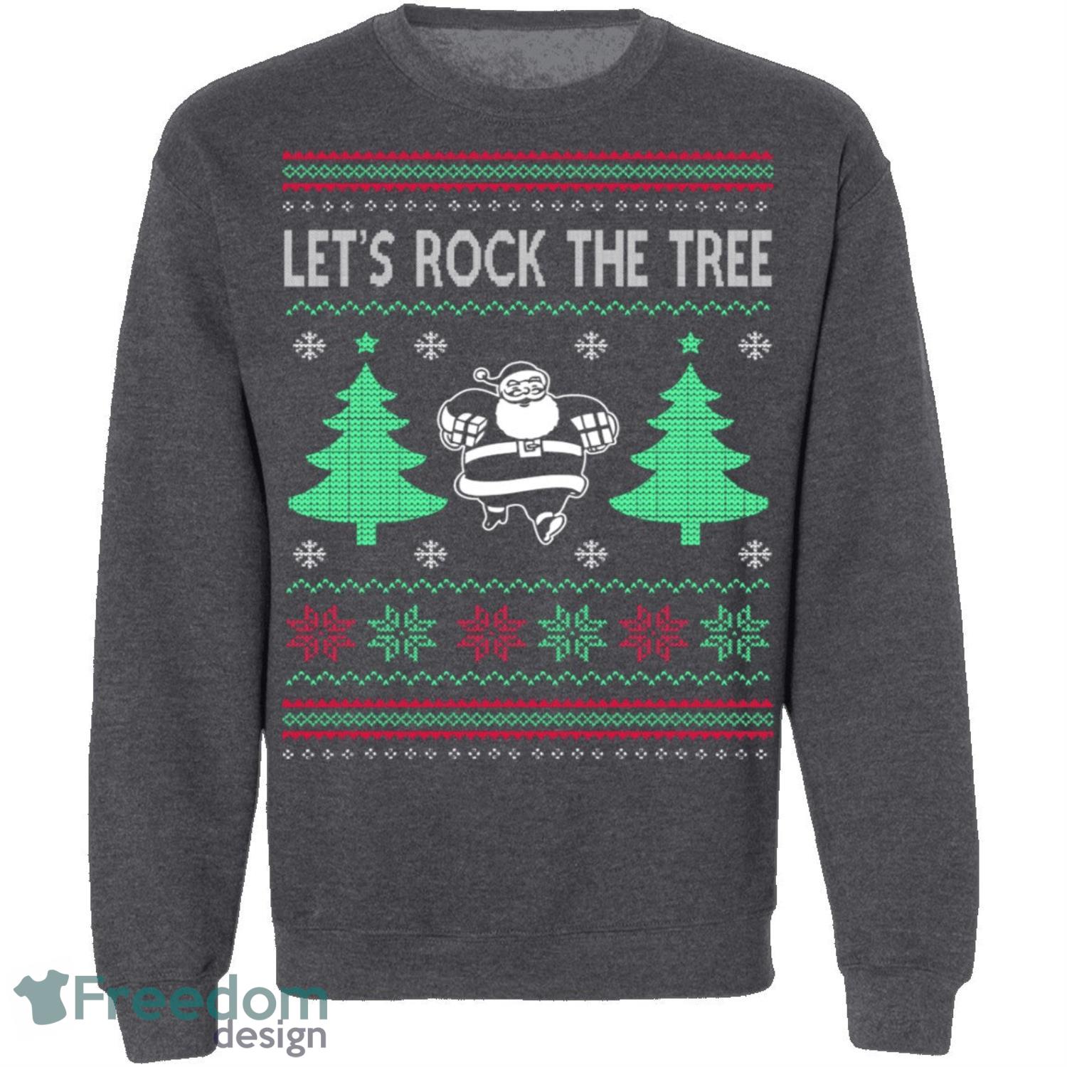 Rock The Tree Knitting Pattern Ugly Christmas Sweatshirt - rock-the-tree-knitting-pattern-ugly-christmas-sweatshirt-2