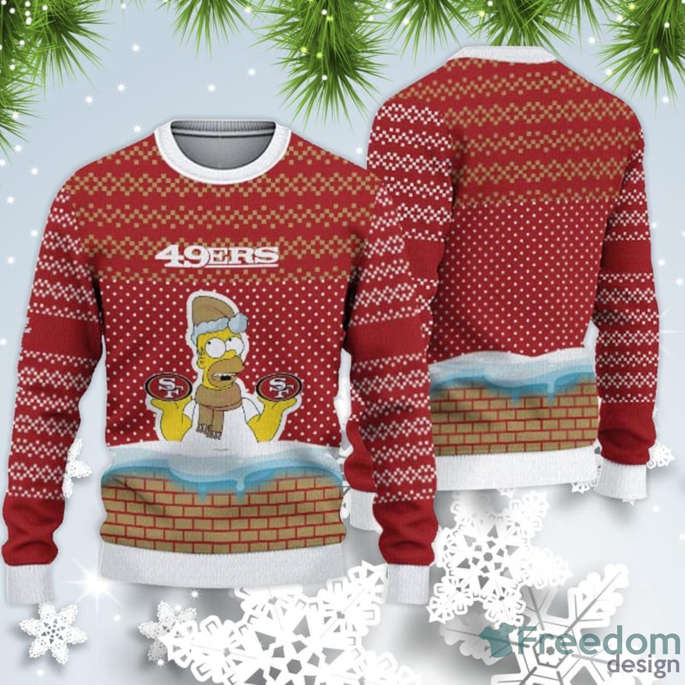 San Francisco 49ers Fans Santa Claus Pattern Ugly Christmas Sweater Gift -  Freedomdesign