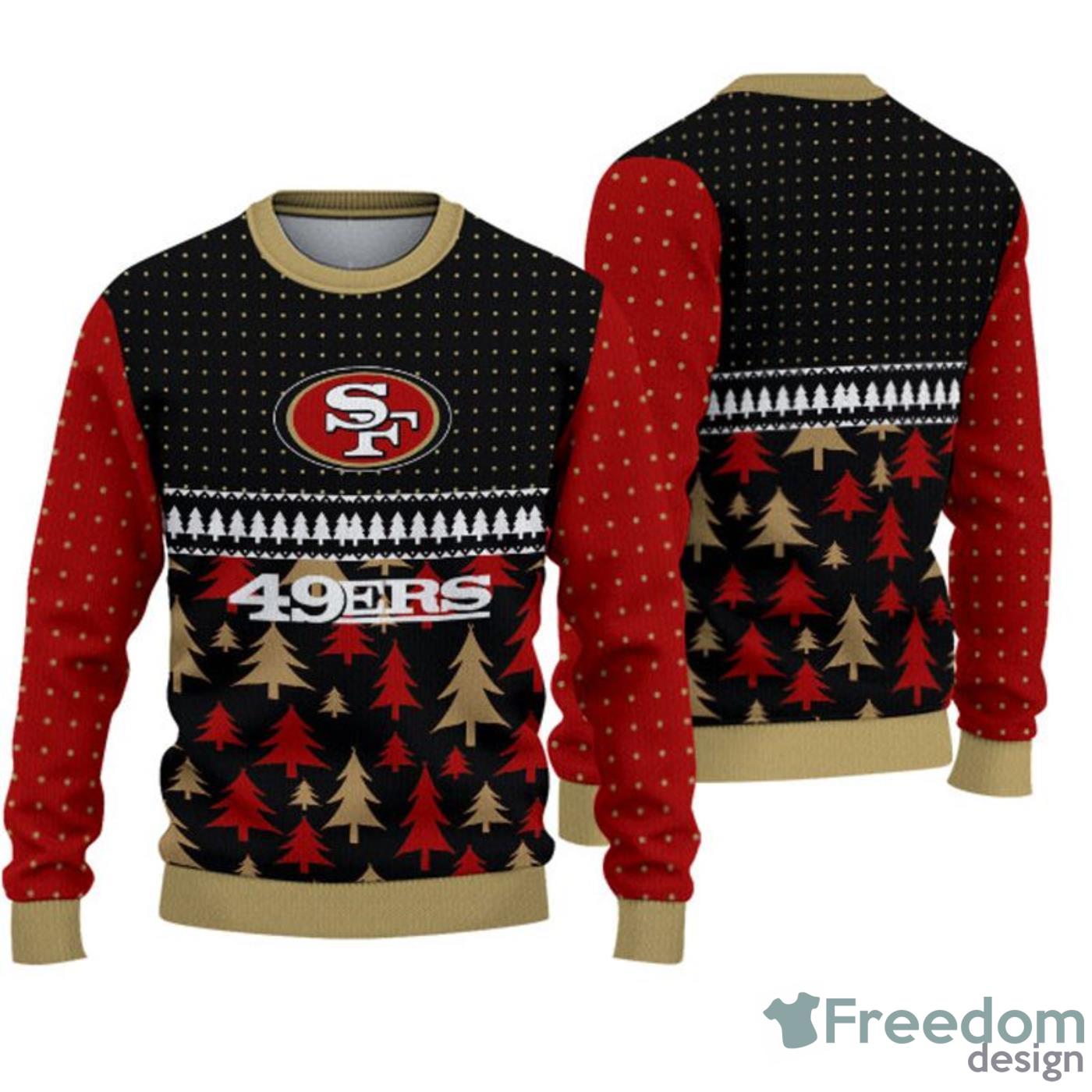 Christmas Gift San Francisco 49ers Dabbing Santa 3D Ugly Christmas