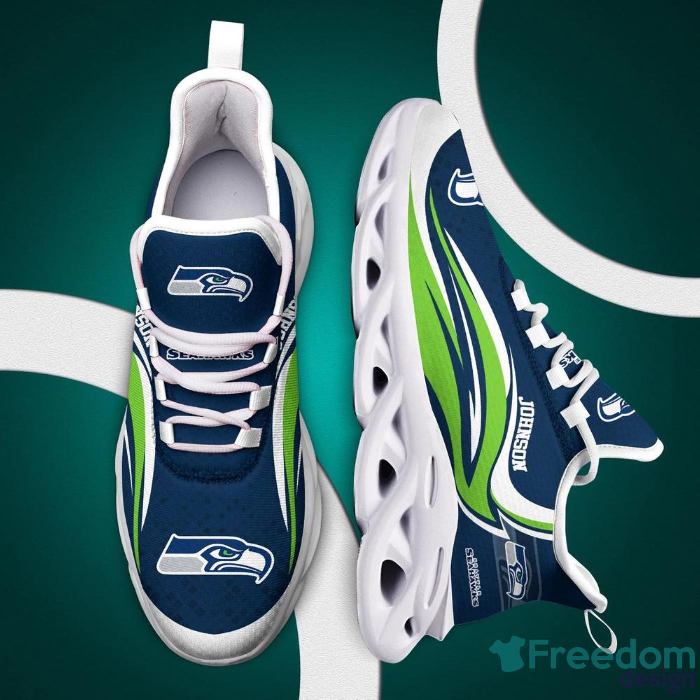 NFL Max Soul Shoes Seattle Seahawks Men And Women For Fans - Freedomdesign