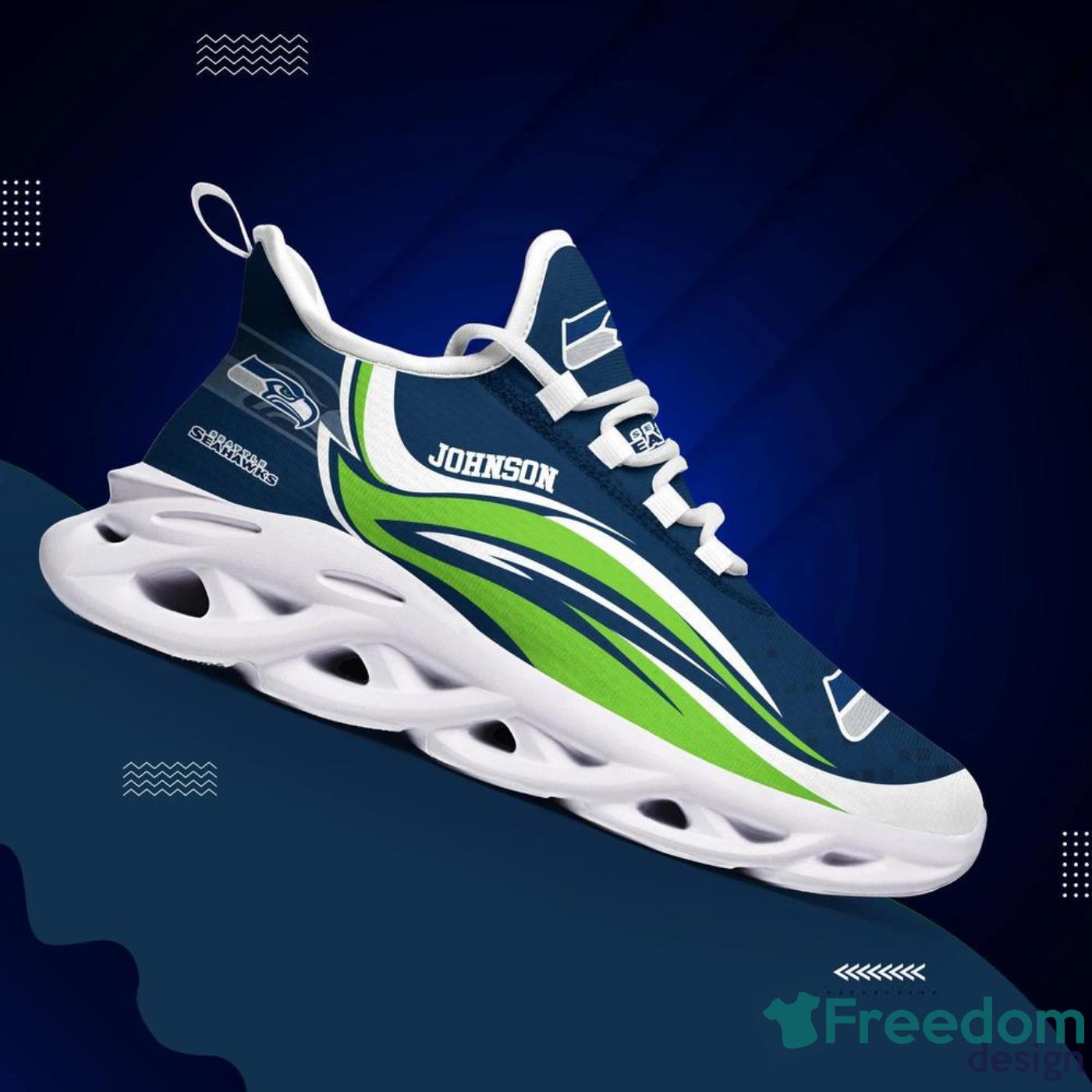 NFL Max Soul Shoes Seattle Seahawks Men And Women For Fans - Freedomdesign