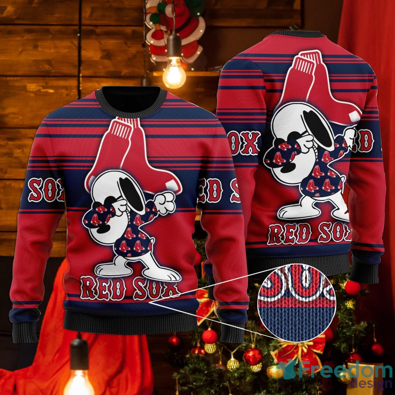 Boston Red Sox Snoopy Lover Ugly Christmas Sweater