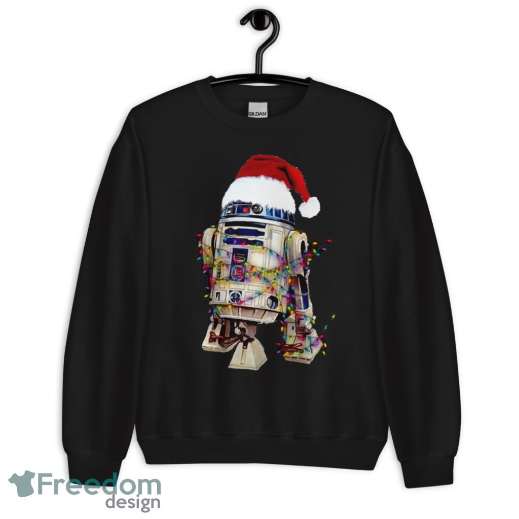 Star Wars R2D2 Christmas Lights T-Shirt - 1Unisex Crewneck Sweatshirt