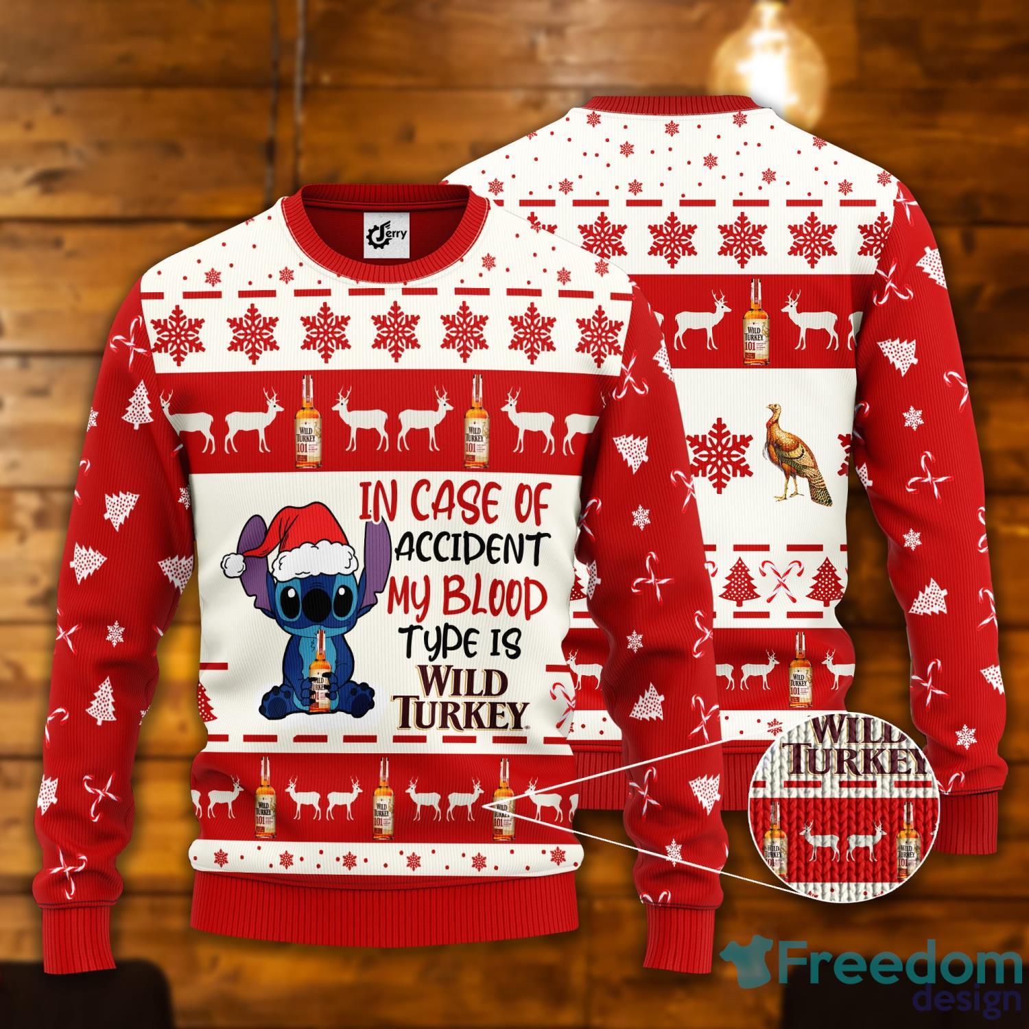 wild turkey christmas sweater