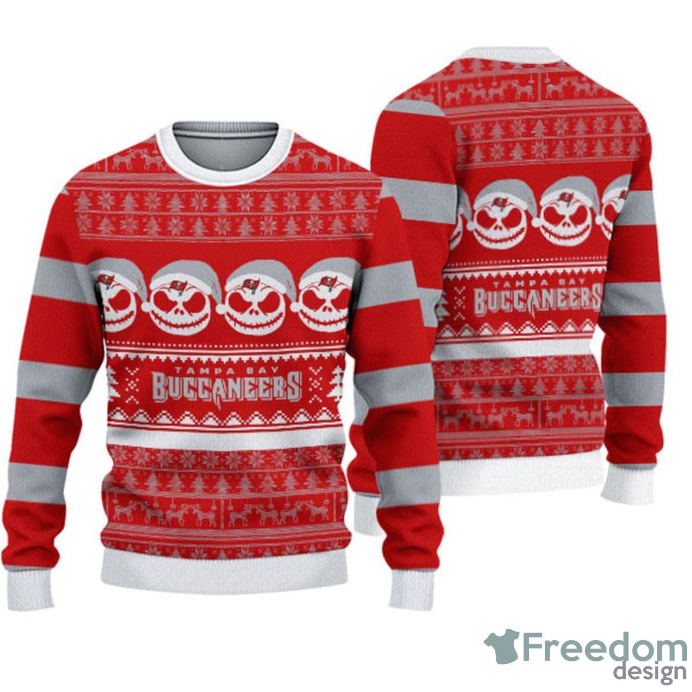 Tampa Bay Buccaneers Cute Christmas Reindeer Snowman Ugly Christmas Sweater