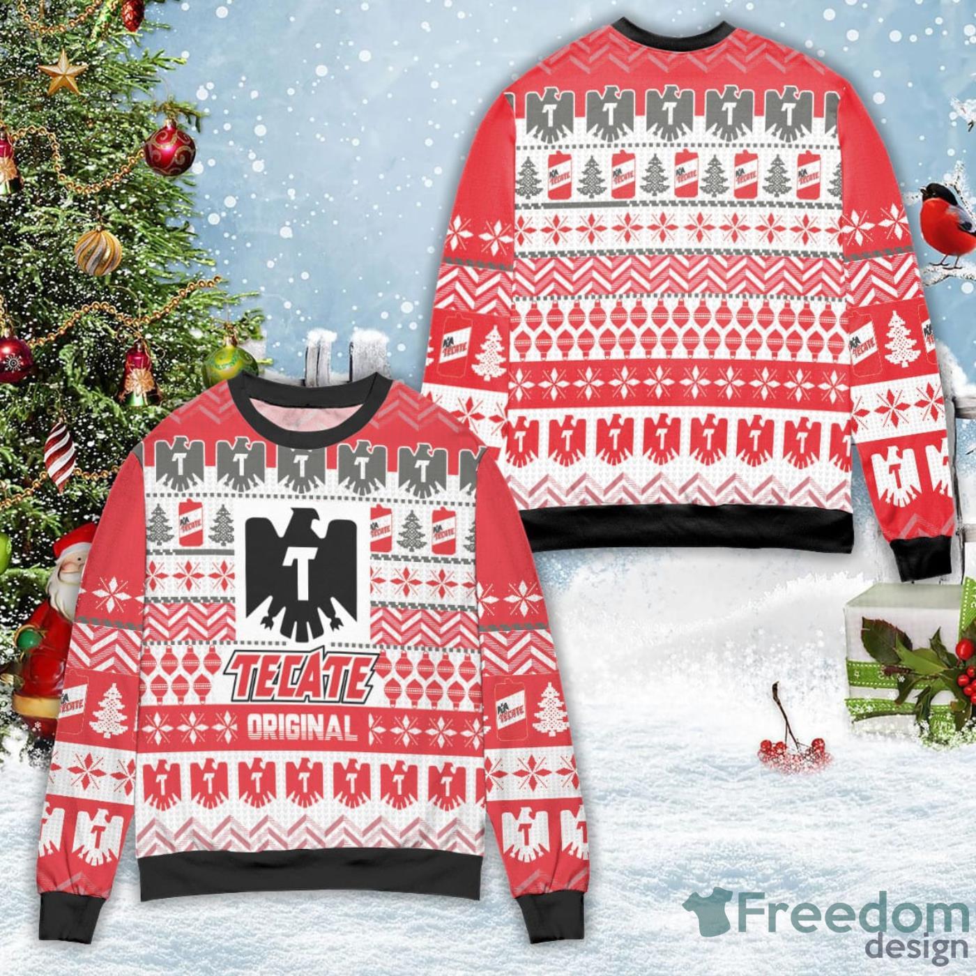 Tecate Original Pattern Ugly Christmas Sweater Product Photo 1 Tecate Original Pattern Ugly Christmas Sweater Product Photo 1