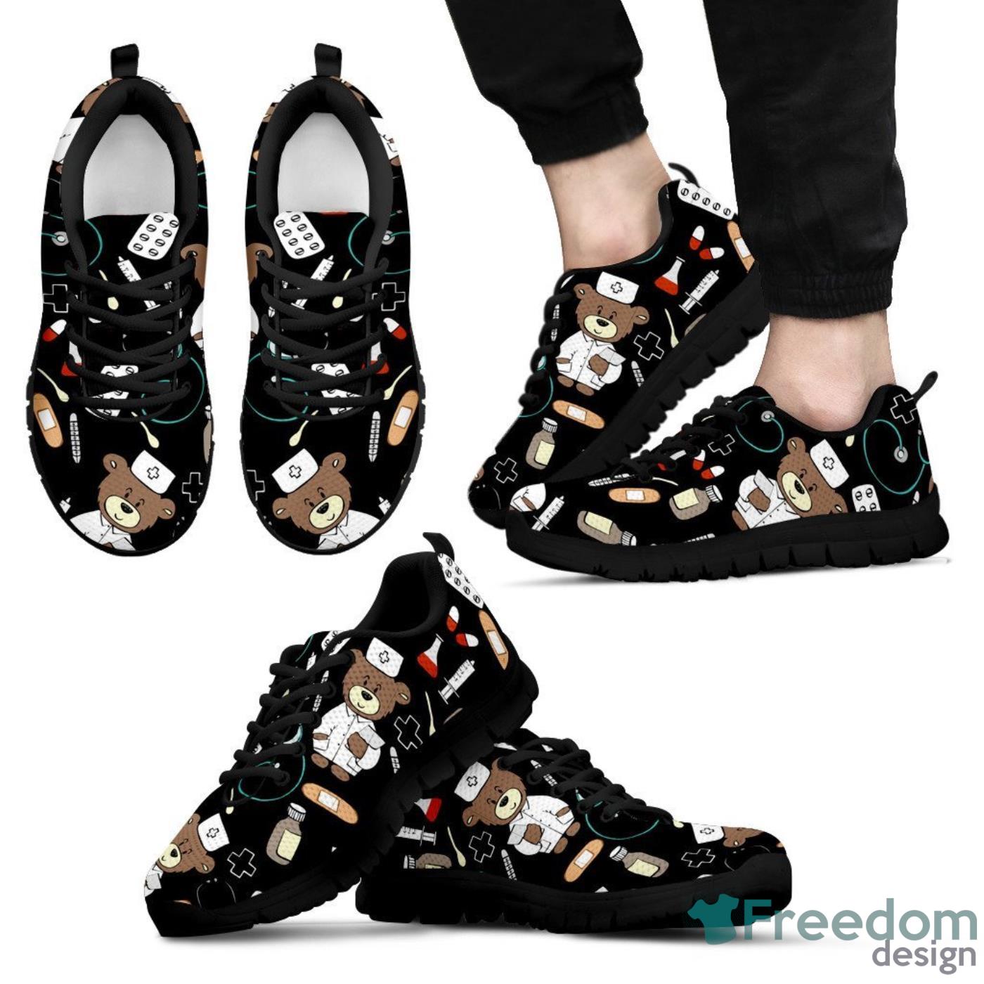 Teddy Bear Nurse Sneakers For Men And Women Product Photo 2