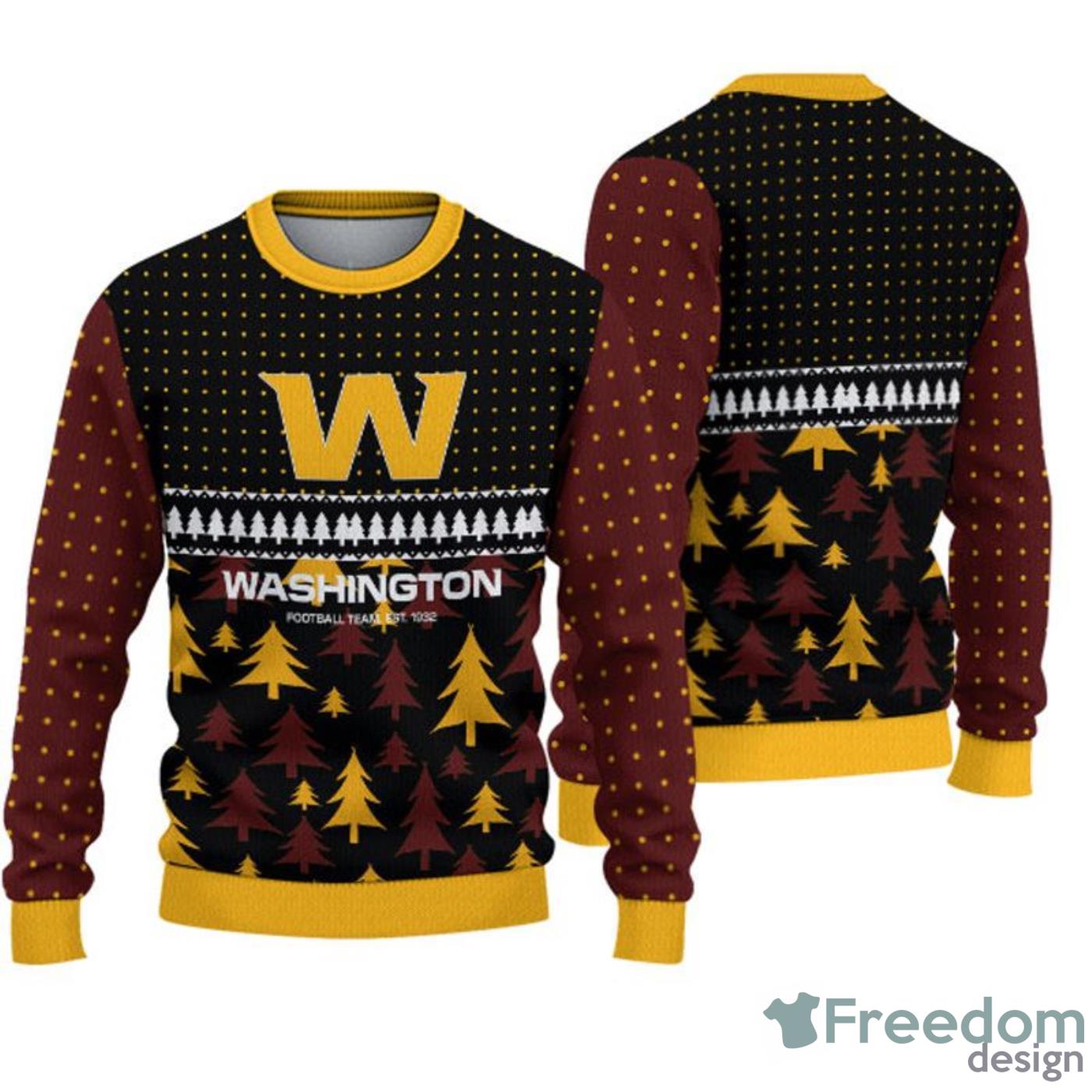 Washington Commanders Cool Christmas Gift Ugly Christmas Sweater -  Freedomdesign