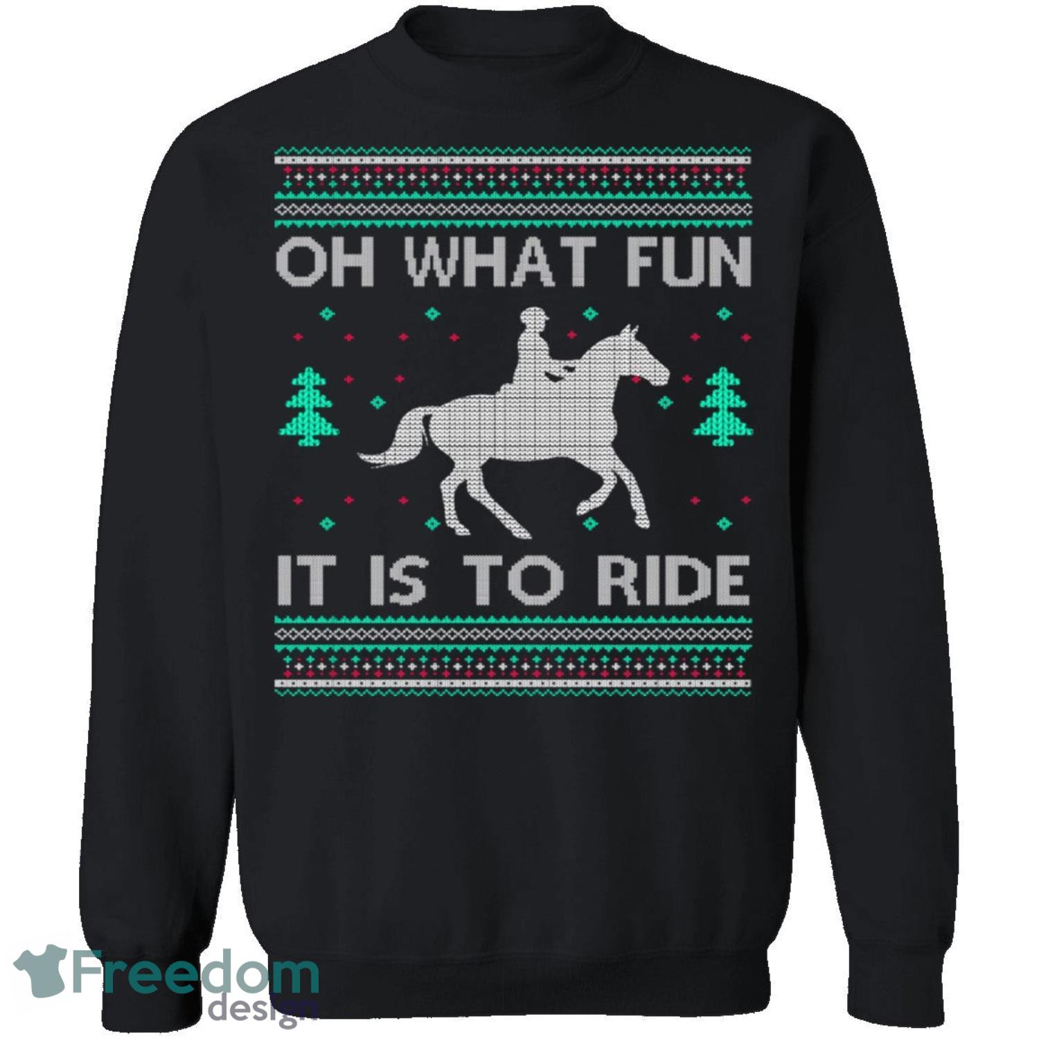 What Fun It Is To Ride Knitting Pattern Ugly Christmas Sweatshirt - what-fun-it-is-to-ride-knitting-pattern-ugly-christmas-sweatshirt-2