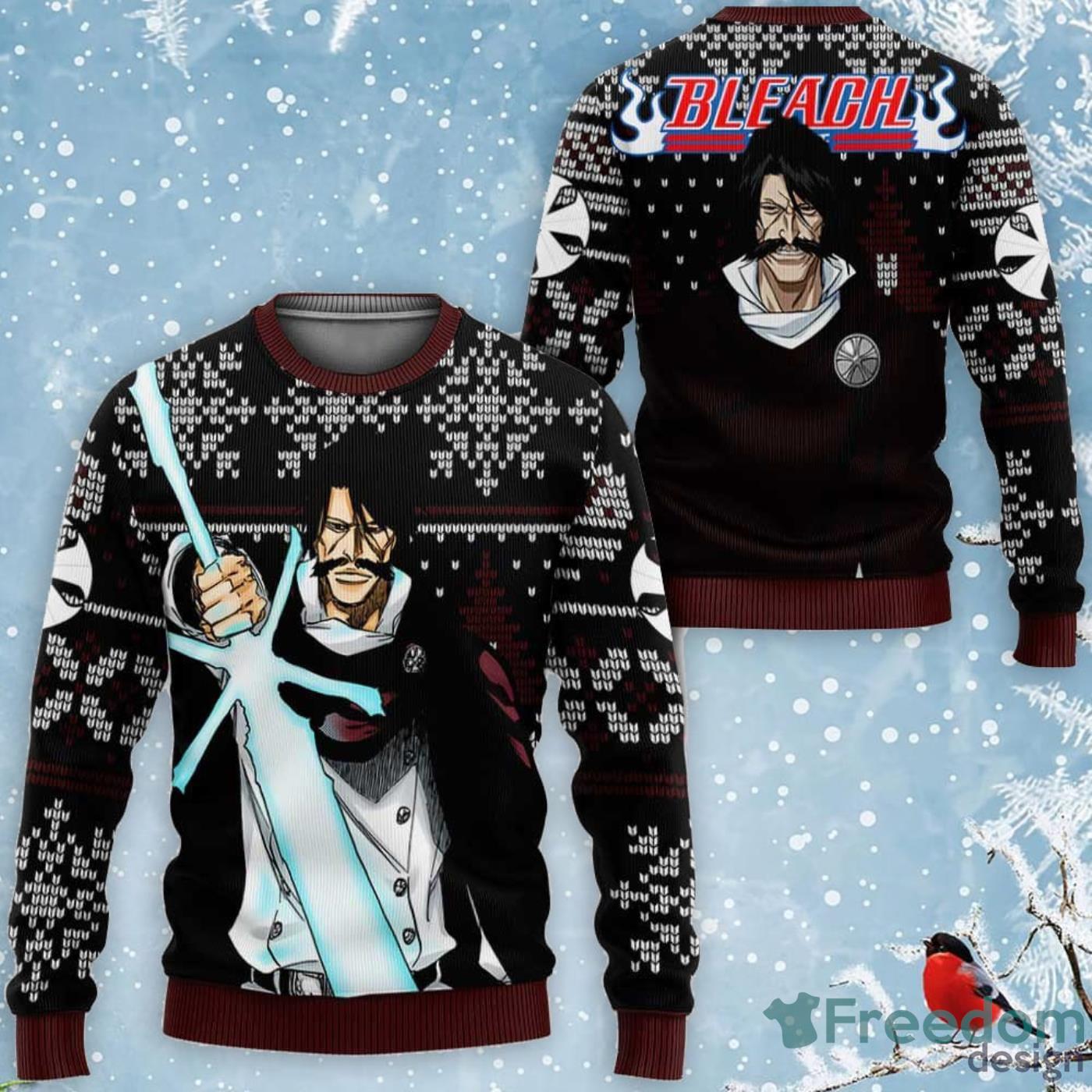 bleach ugly christmas sweater
